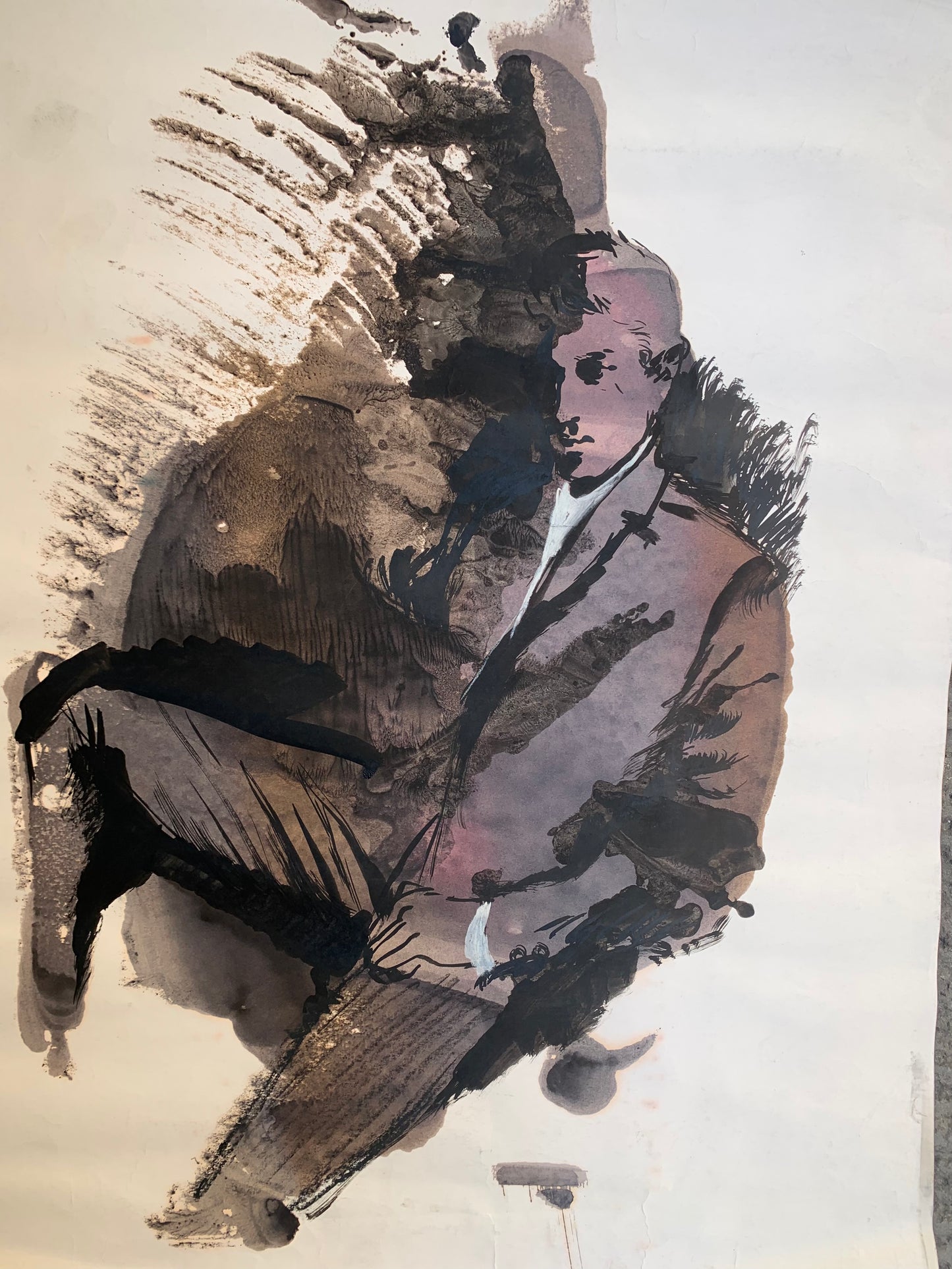 Pret-a-Porter sketch for Facis. By Marco Silombria. Italian Pop art