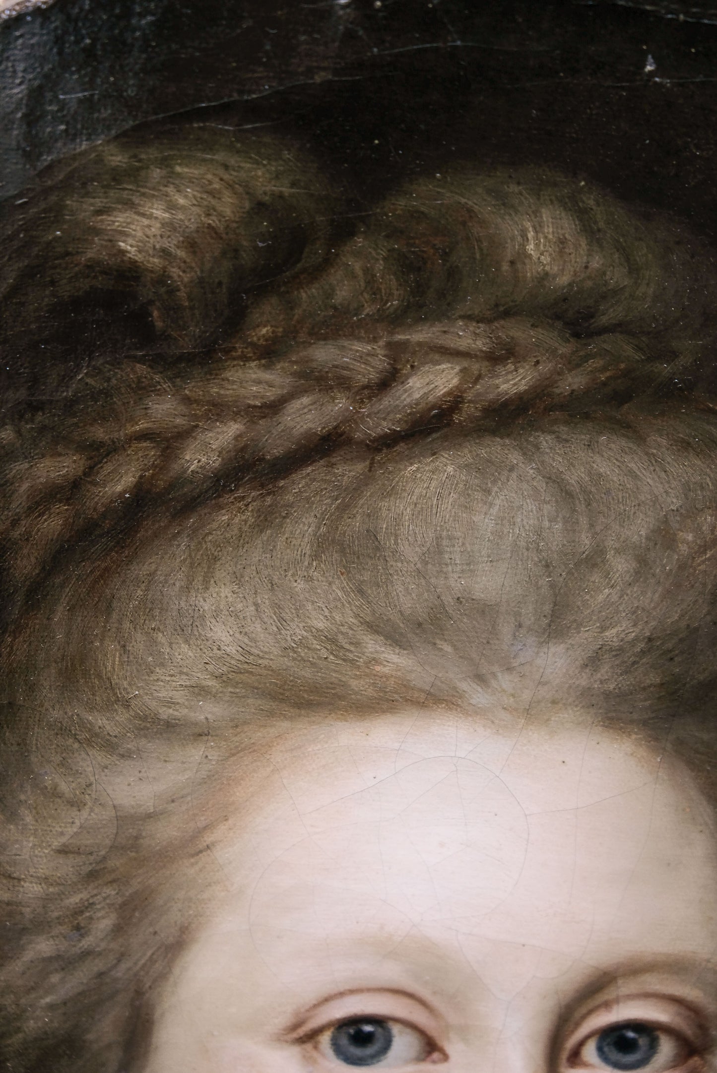Darbes, Joseph Friedrich August. Oval Portrait of Woman in a Green dress. Signed and dated 1781. Rossika