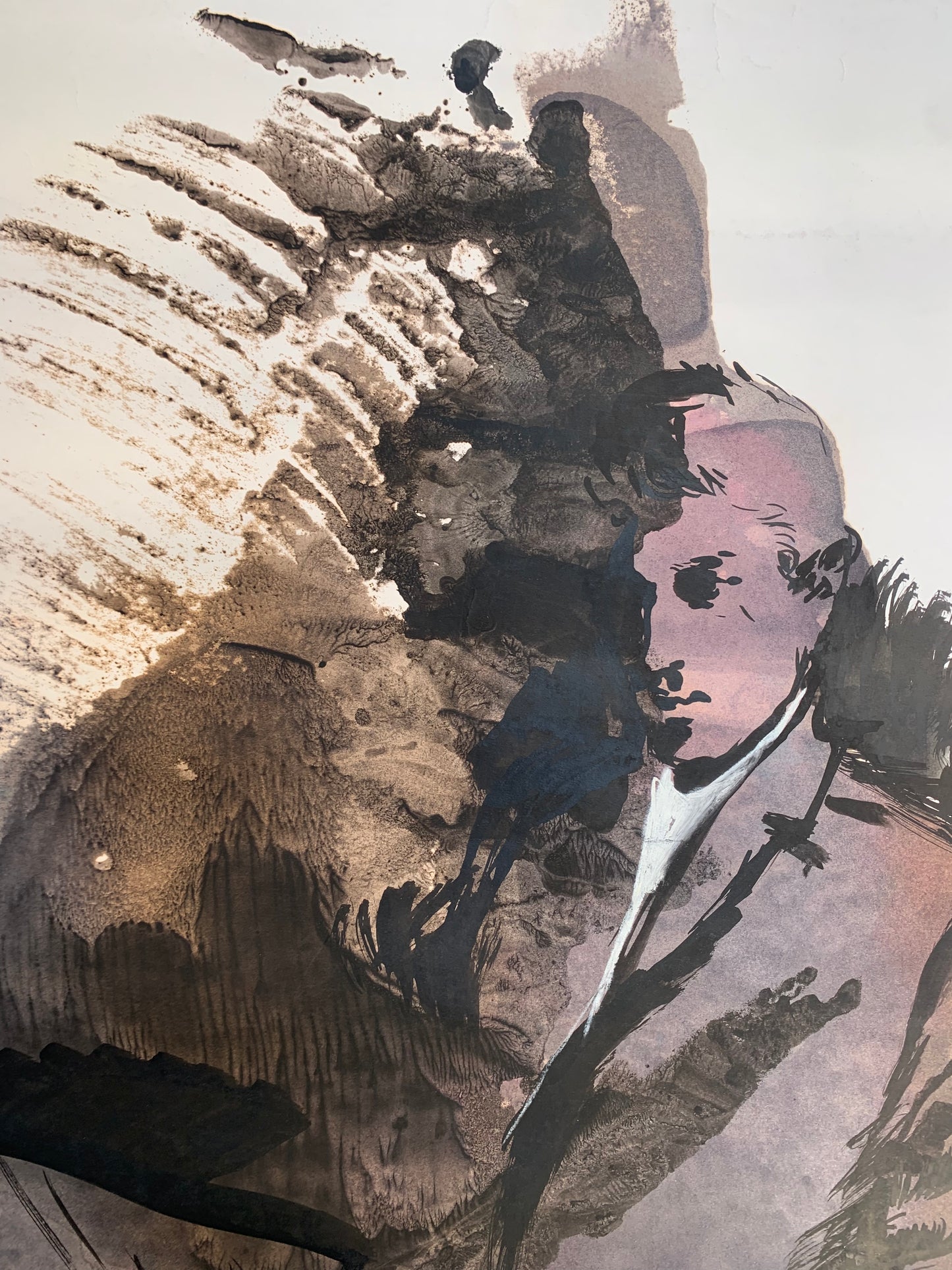 Pret-a-Porter sketch for Facis. By Marco Silombria. Italian Pop art