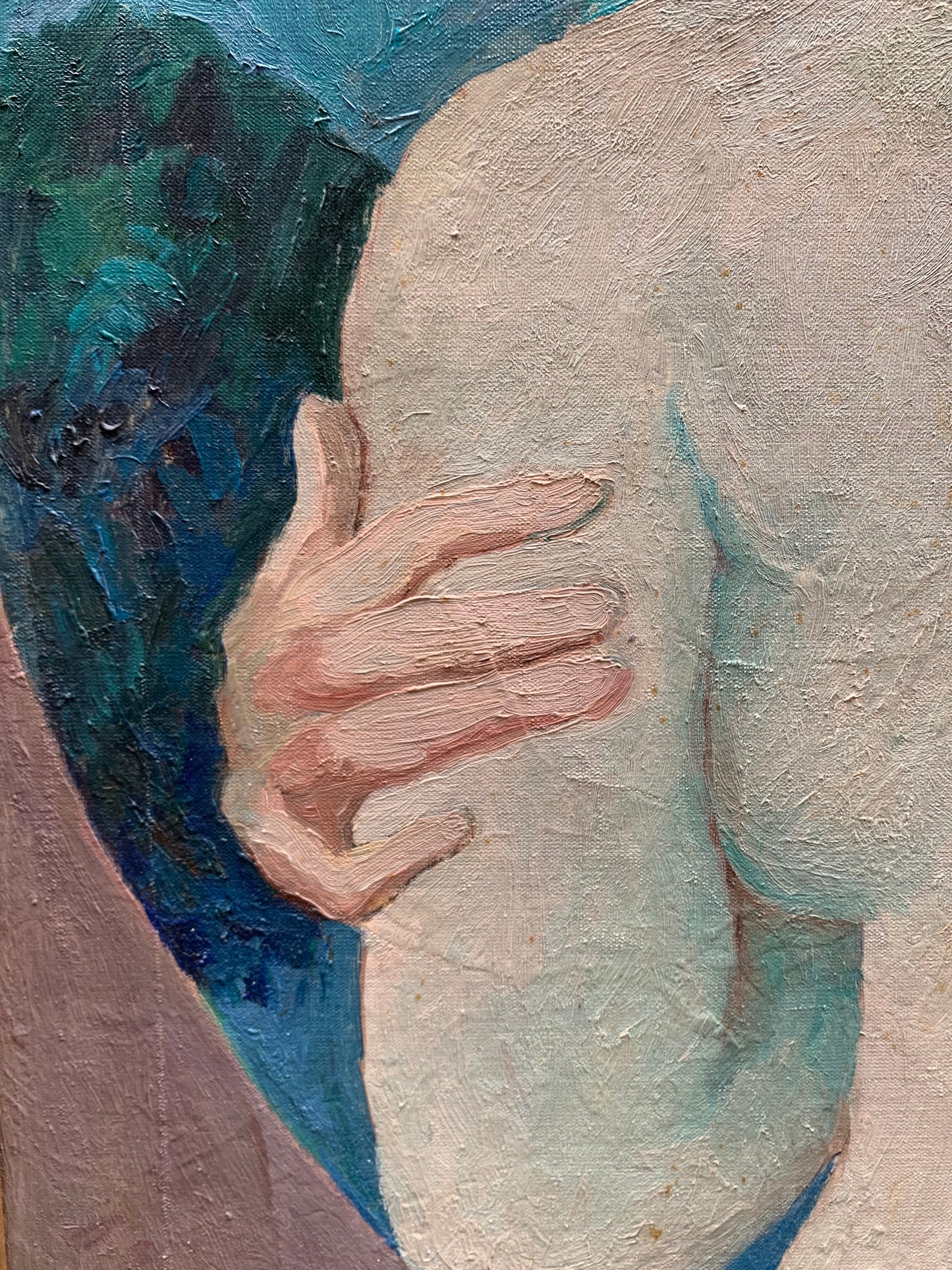 Portait by Adriana Pincherle, signed and dated 1973.  (1905,Roma- 1996, Firenze)