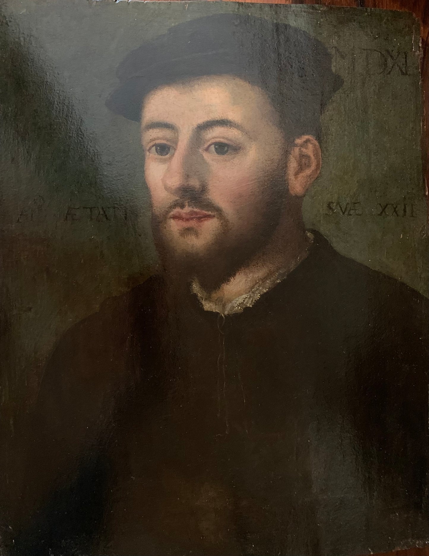 Nord European Renaissance portrait of a young man. 1st half of XVI century