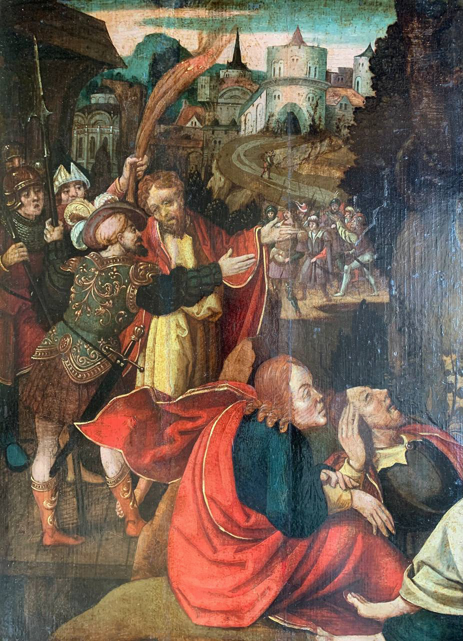Early XVI century. The agony in the garden. Southern German school.