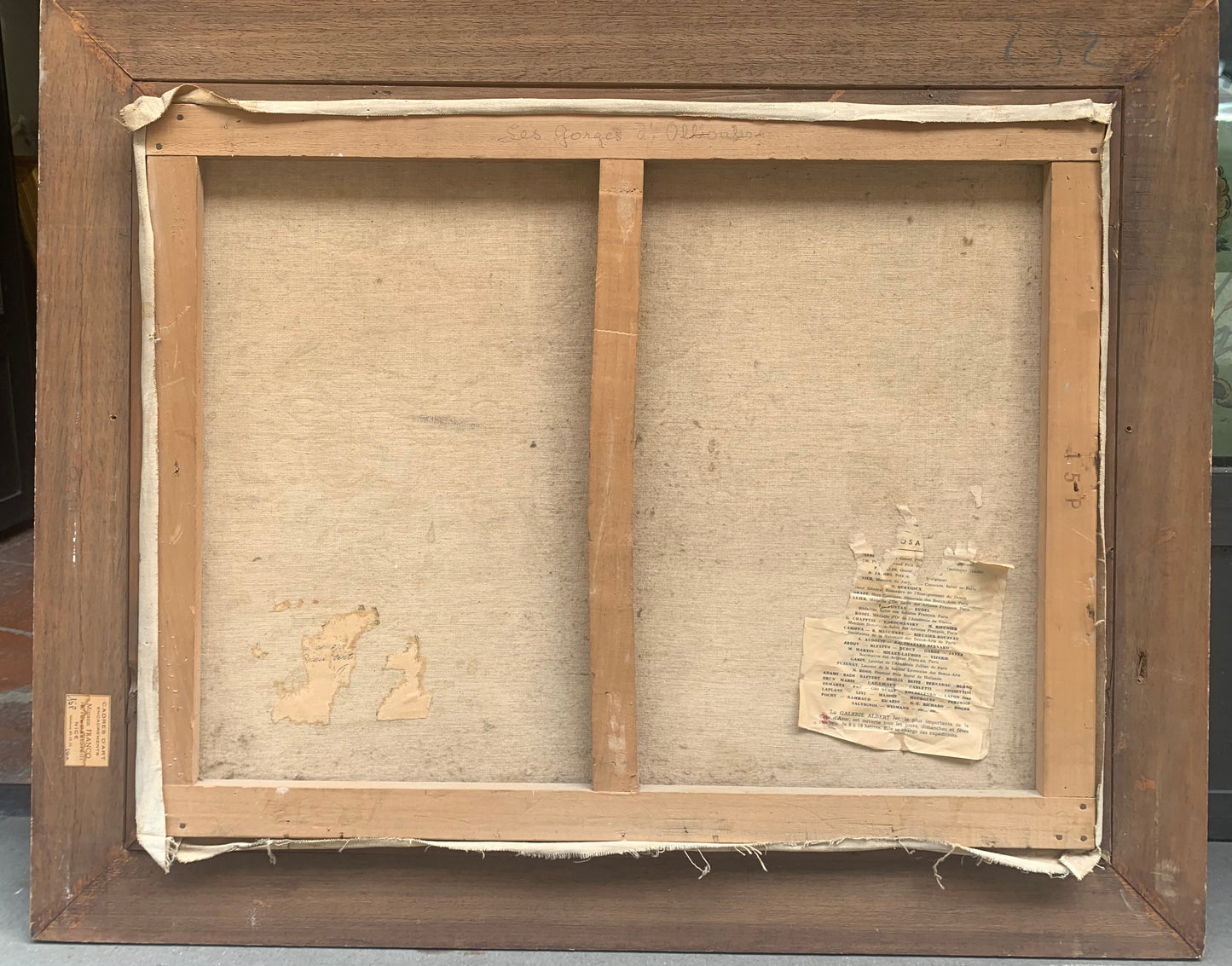 Franz Waldraff (1878-1942?). Landscape near Toulone, Gorges d'Ollioules. Circa 1930