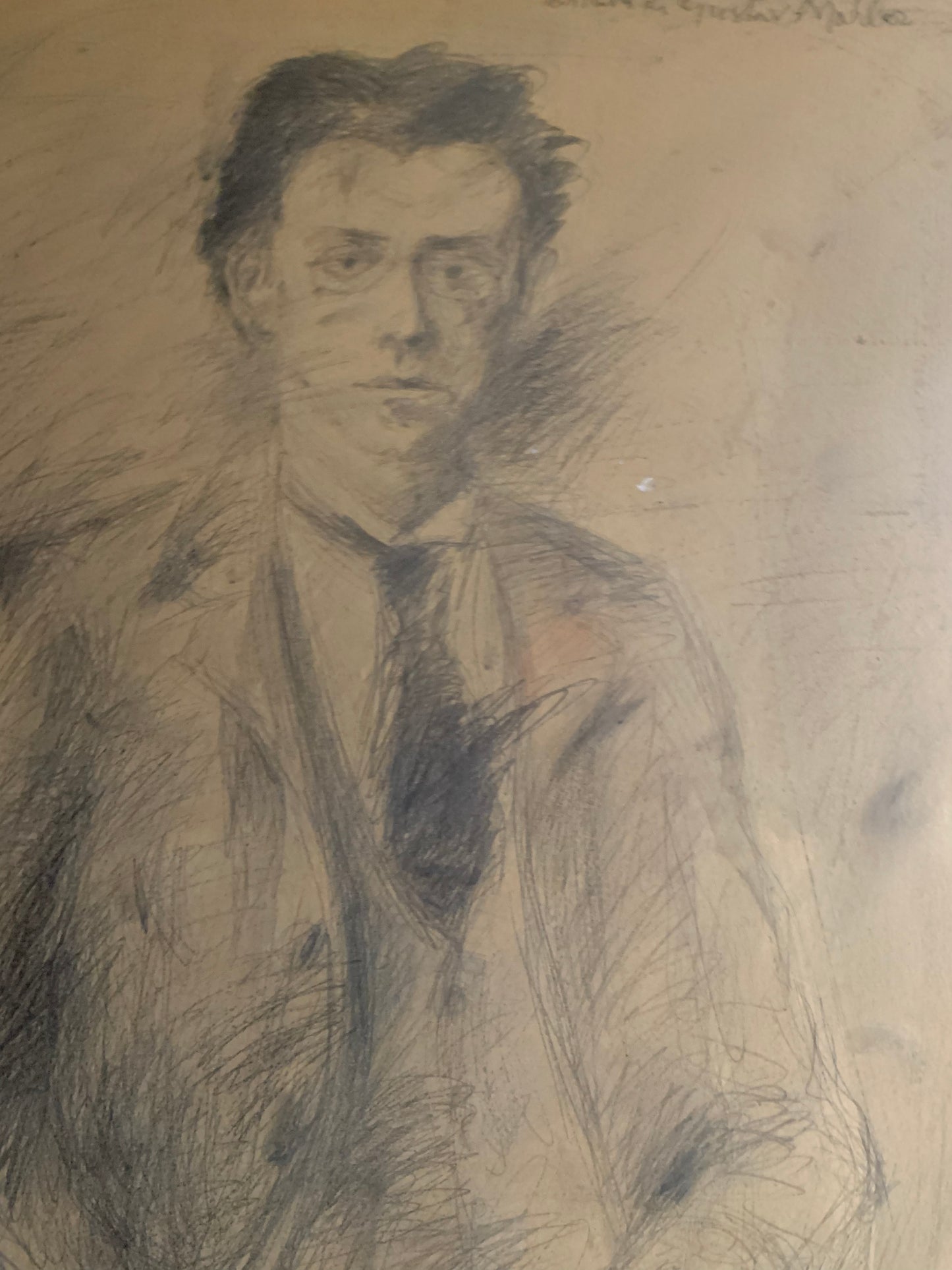 Portrait of Gustav Mahler by Folco Chiti Battelli (Florence,  1932-2011)