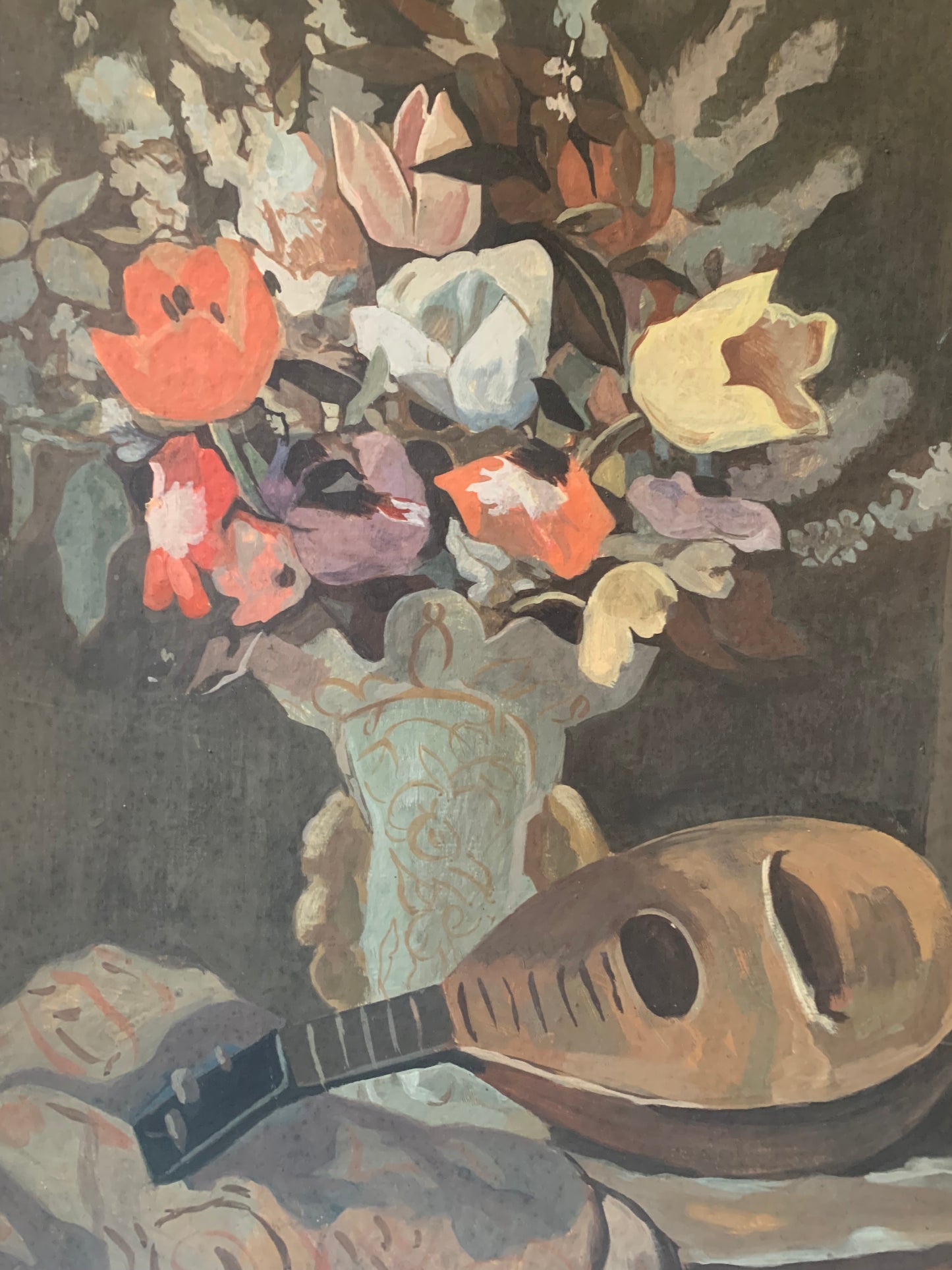 Still Life With Musical Instrument. Circa 1940