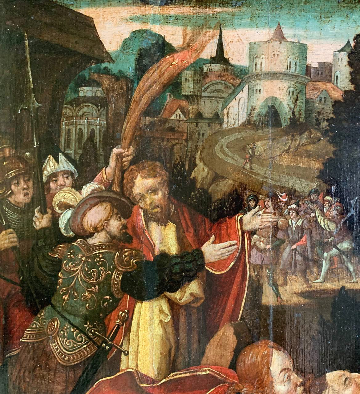 Early XVI century. The agony in the garden. Southern German school.