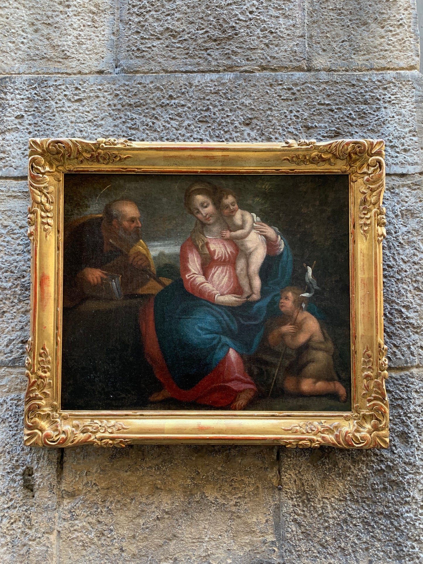 Holy Family with Saint John the Baptist
Bolognese School, second half of the 17th century