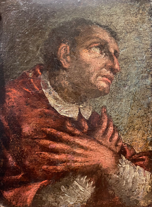 Saint Carlo Borromeo in Prayer
Italy, 17th – early 18th century