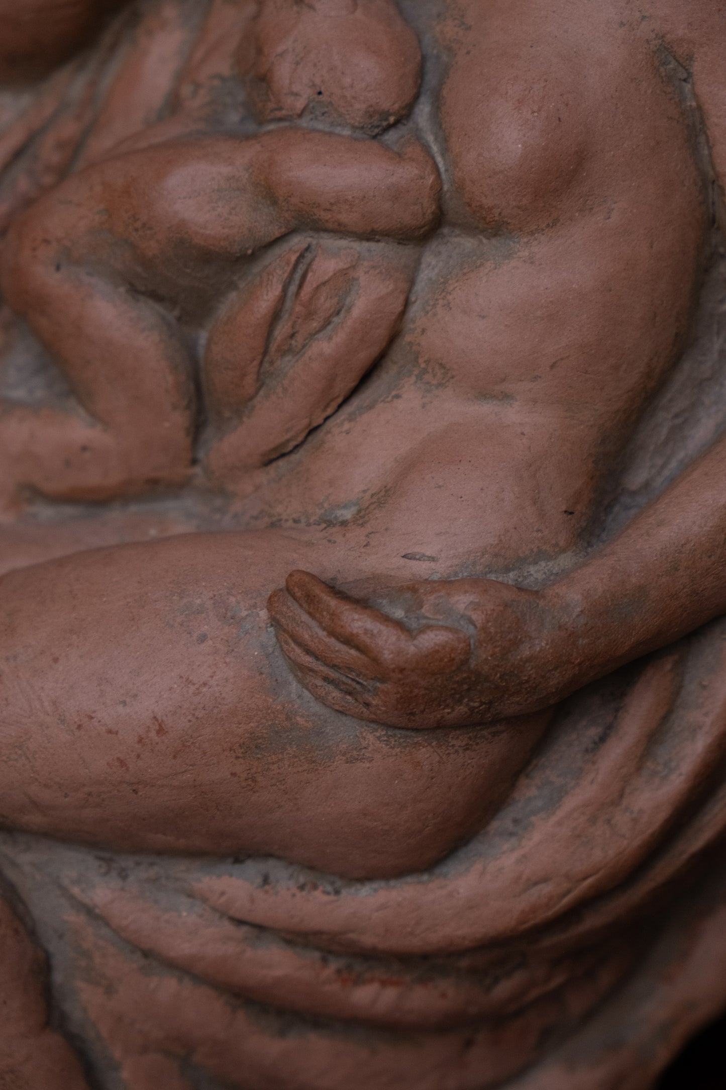 Entangled bodies, terracotta, 1942, Giorgio Rossi (1894-1981), Tuscan Sculptor.