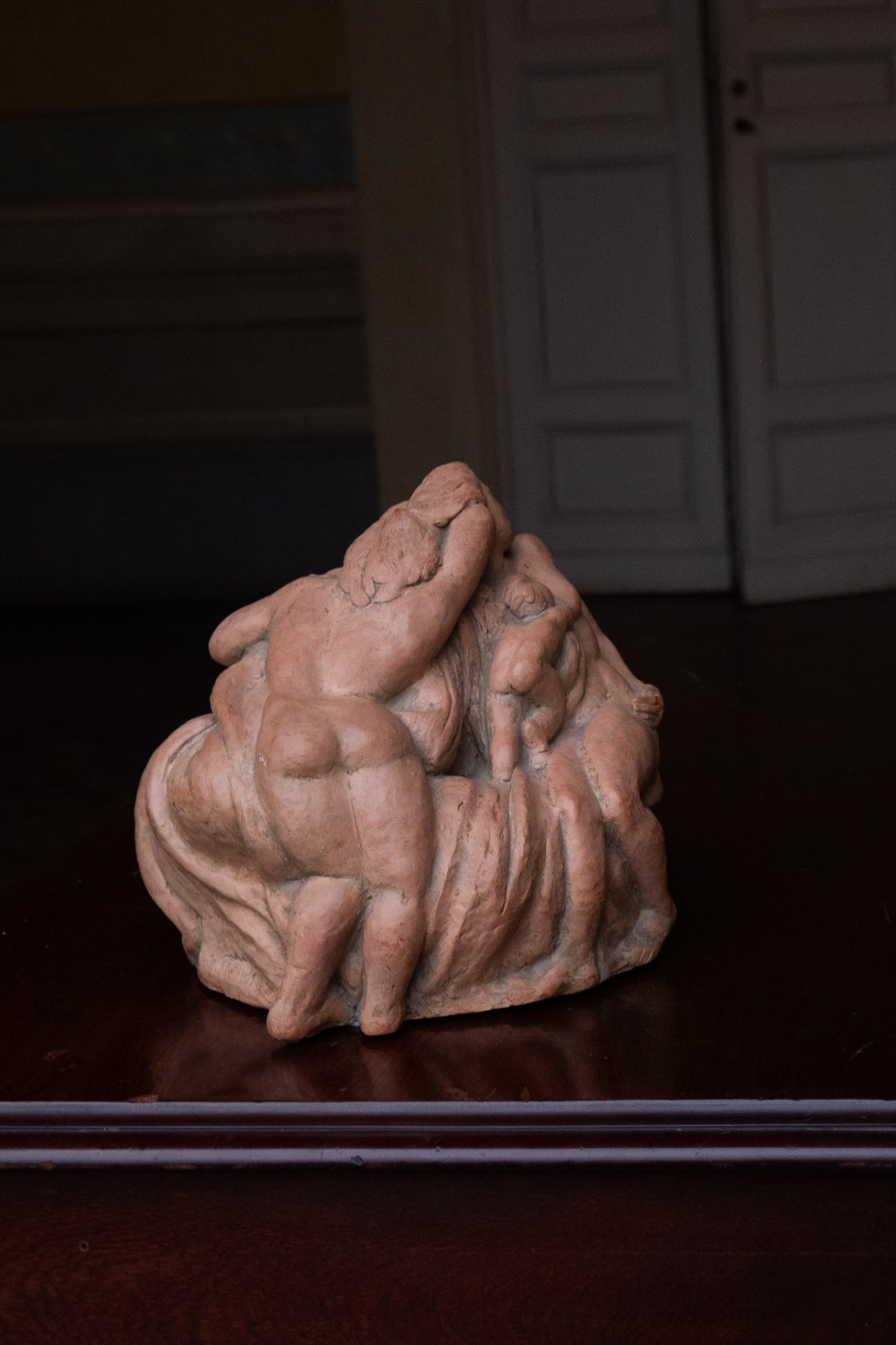 Entangled bodies, terracotta, 1942, Giorgio Rossi (1894-1981), Tuscan Sculptor.