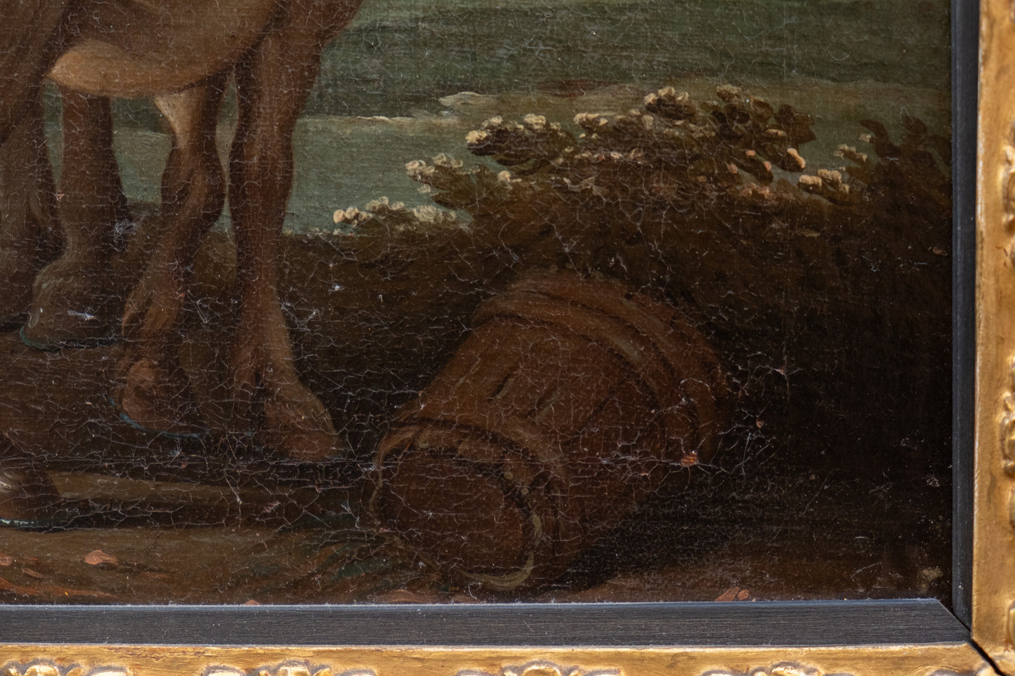 Paolo Monaldi. 2 paintings. "A stopover in the countryside" and "A game of cards". Circa 1740