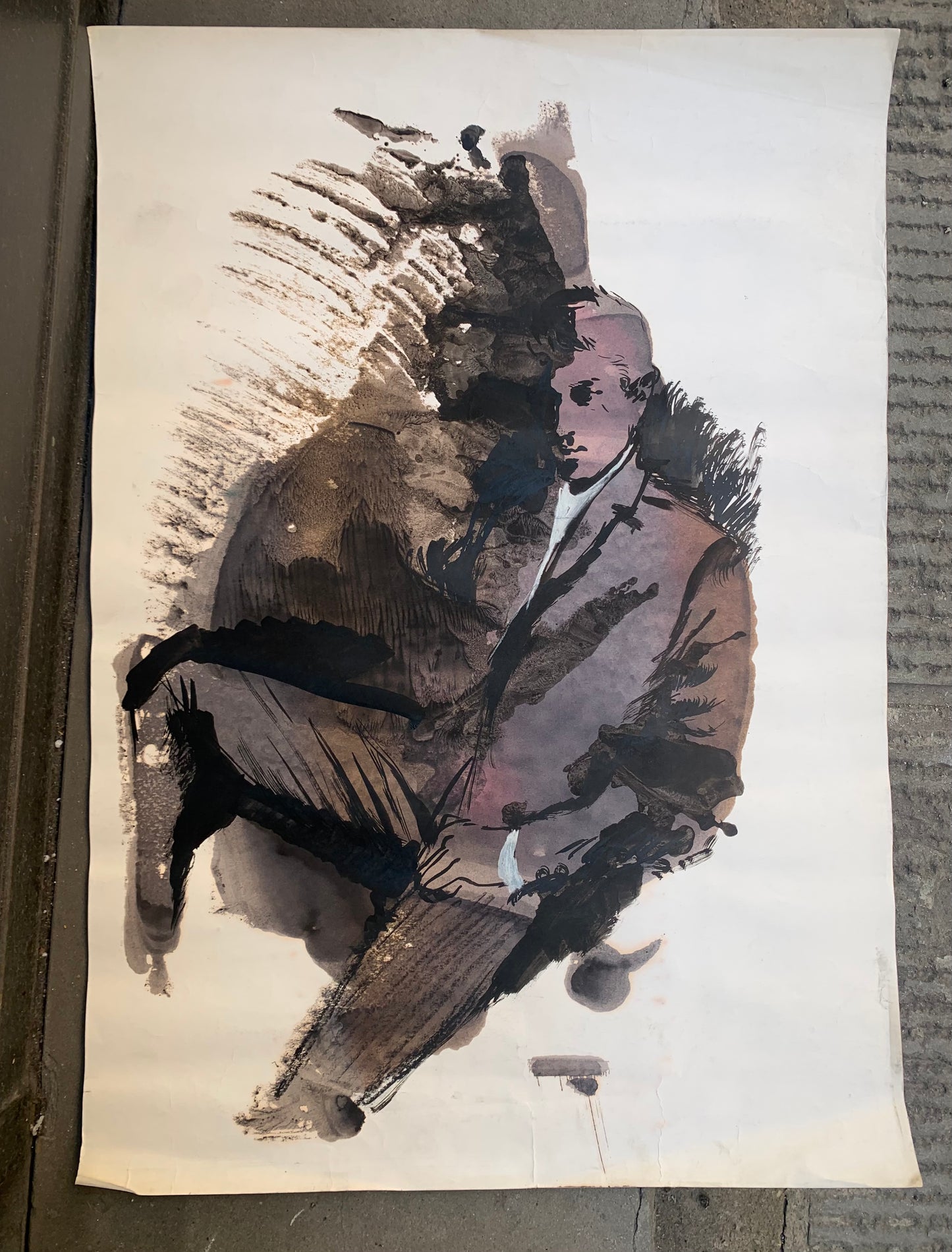 Pret-a-Porter sketch for Facis. By Marco Silombria. Italian Pop art