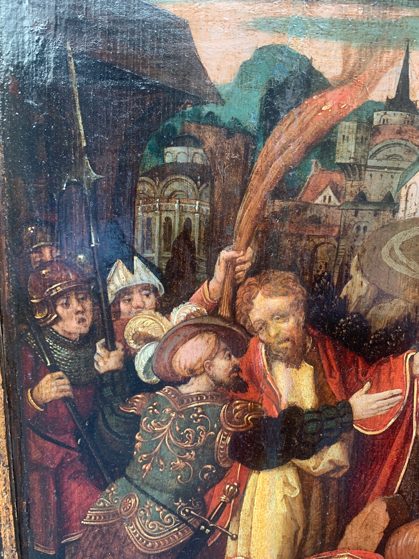 Early XVI century. The agony in the garden. Southern German school.
