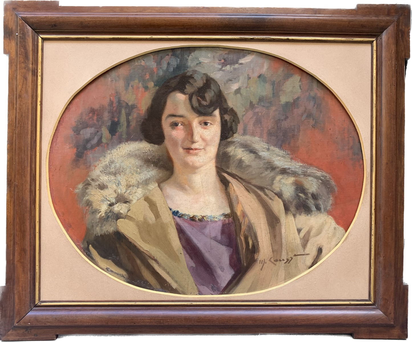 Art Nouveau Portrait of Lady. Circa 1920.