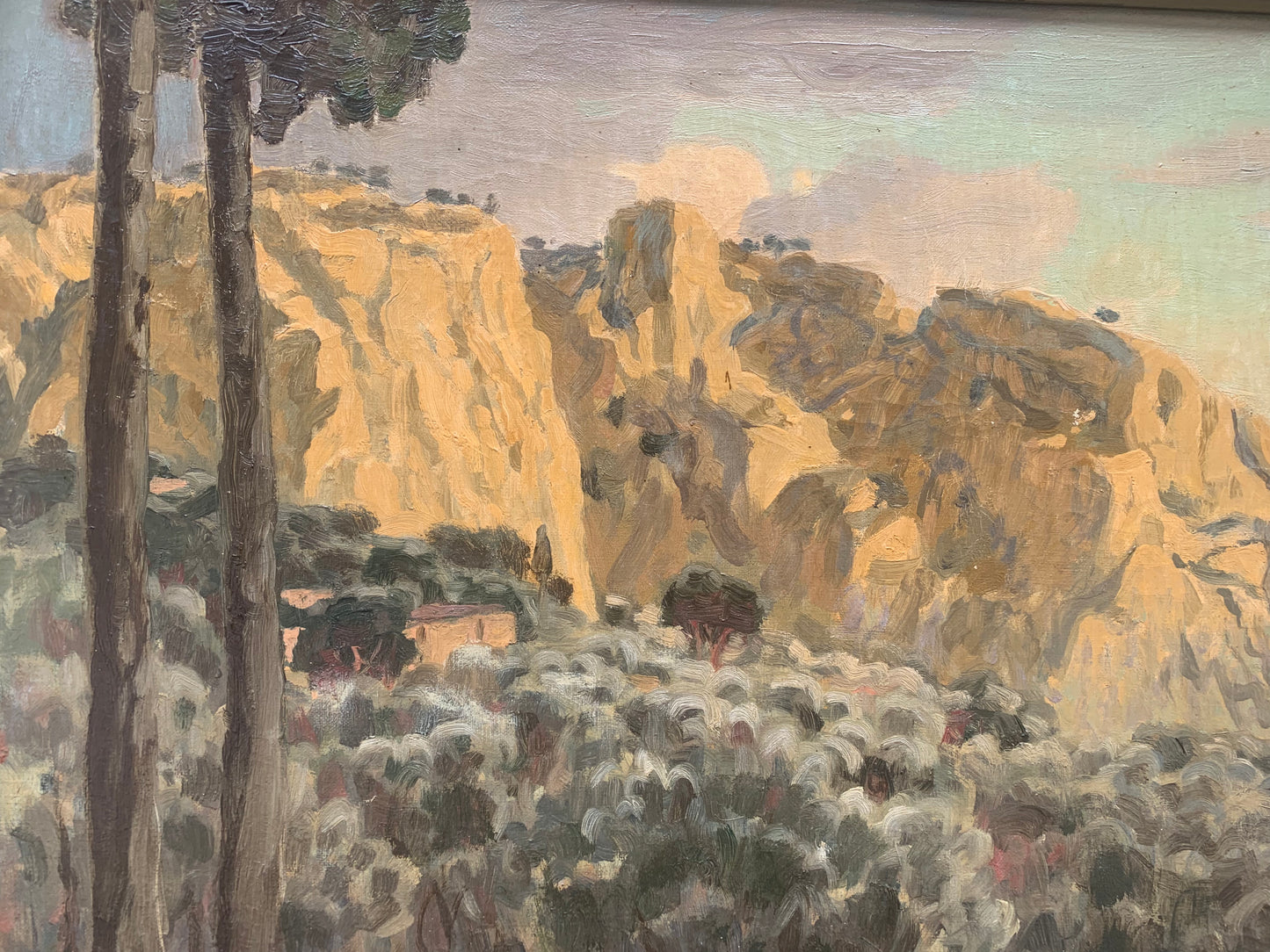 Franz Waldraff (1878-1942?). Landscape near Toulone, Gorges d'Ollioules. Circa 1930
