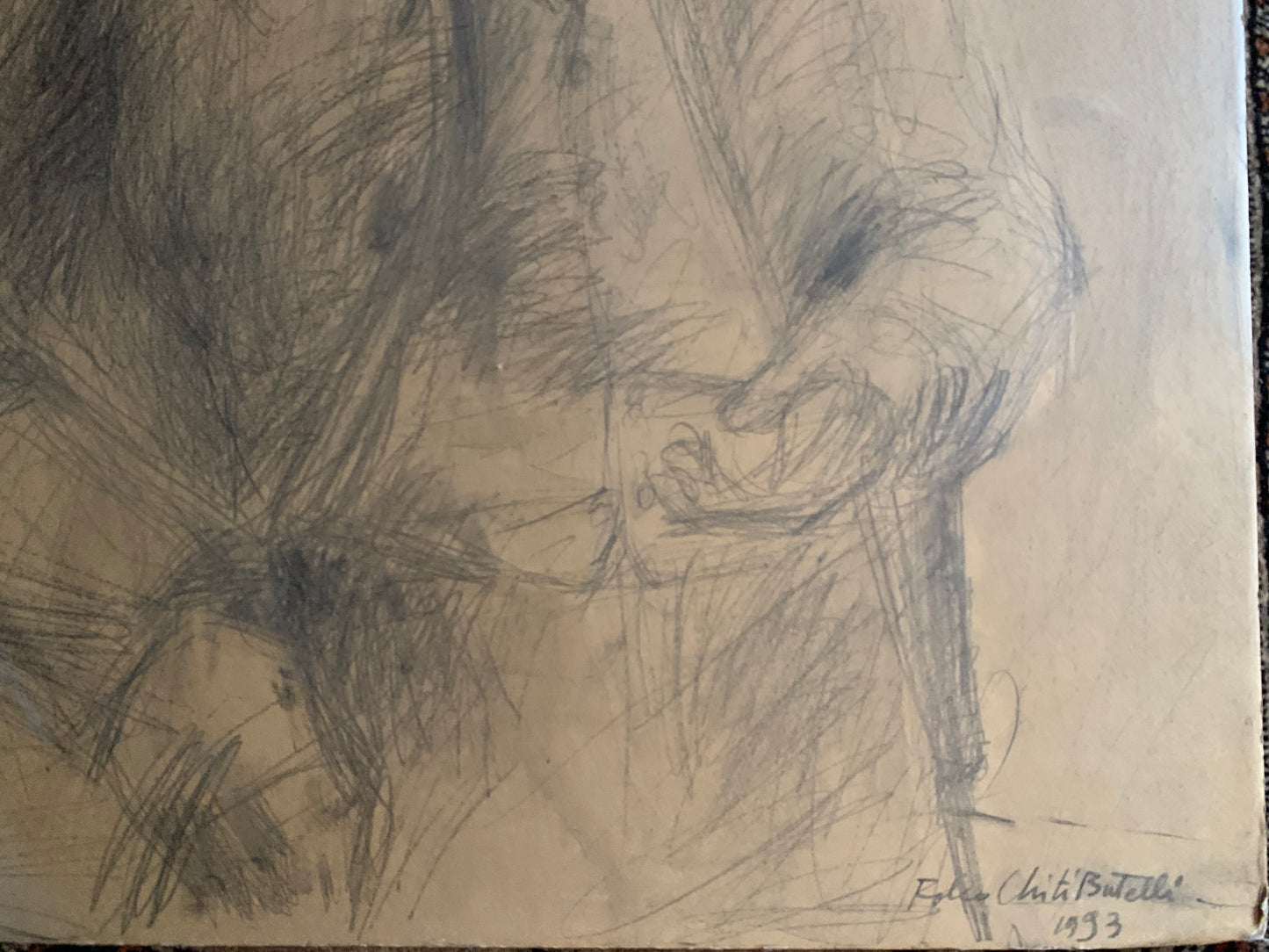 Portrait of Gustav Mahler by Folco Chiti Battelli (Florence,  1932-2011)