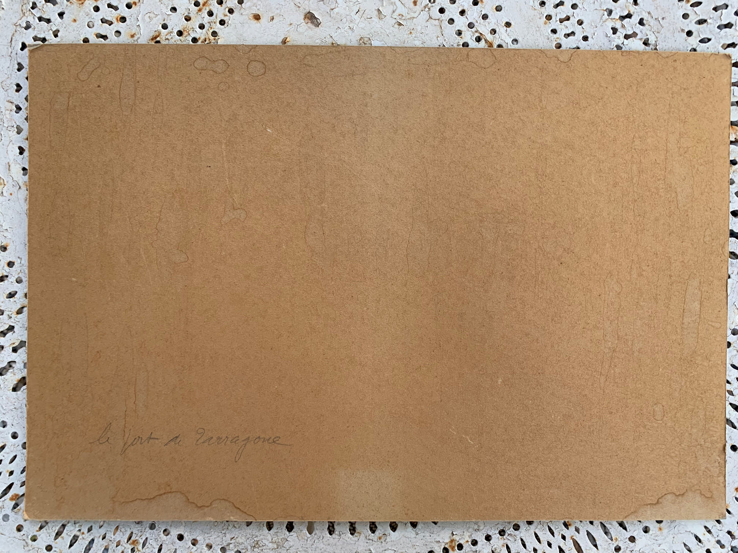 The port of Terragon.  Watercolor about 1940-1950.