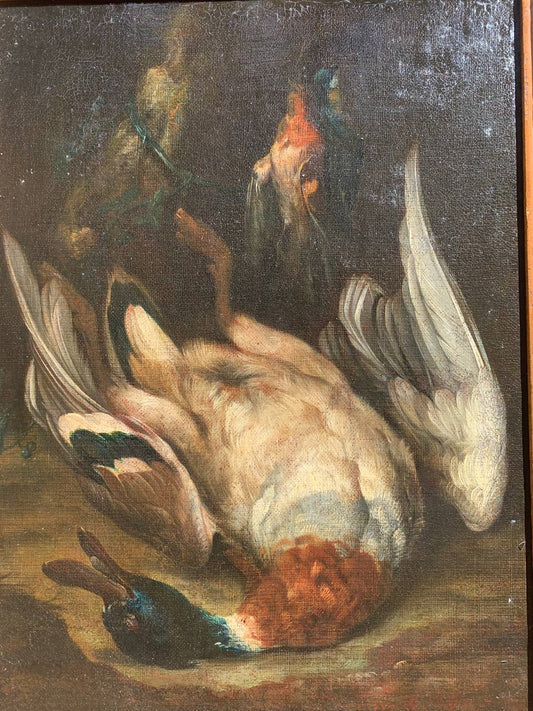 Hunting Trophy with Mallard Duck – Circle of Baldassarre de Caro