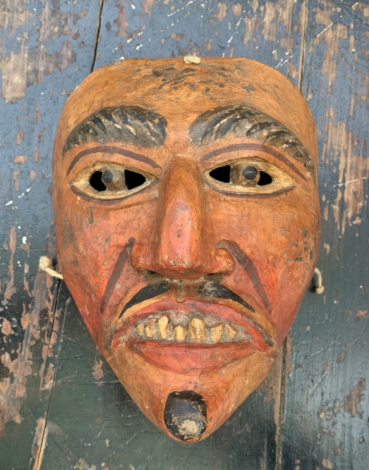 Guatemala. Mask of Baila de la Conquista. Early XX century