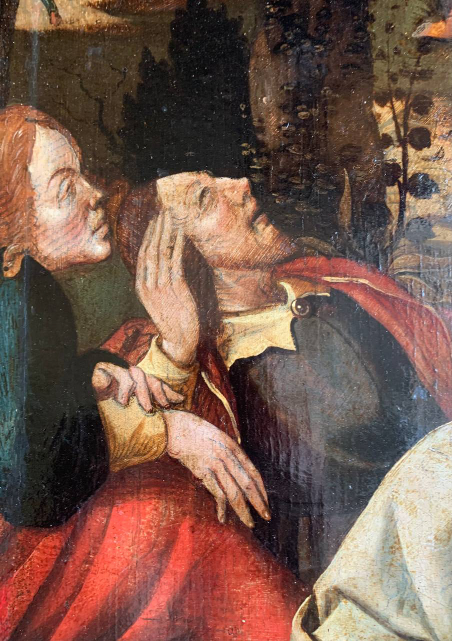 Early XVI century. The agony in the garden. Southern German school.
