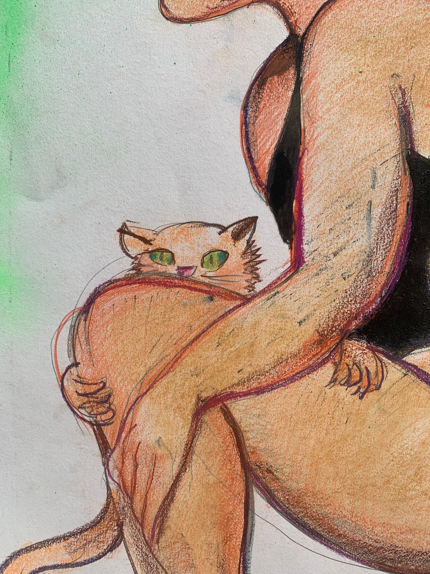 Dive with Cat. Swimmer. Marco Silombria (Savona, 1936 – Albissola, 2017) 1980s