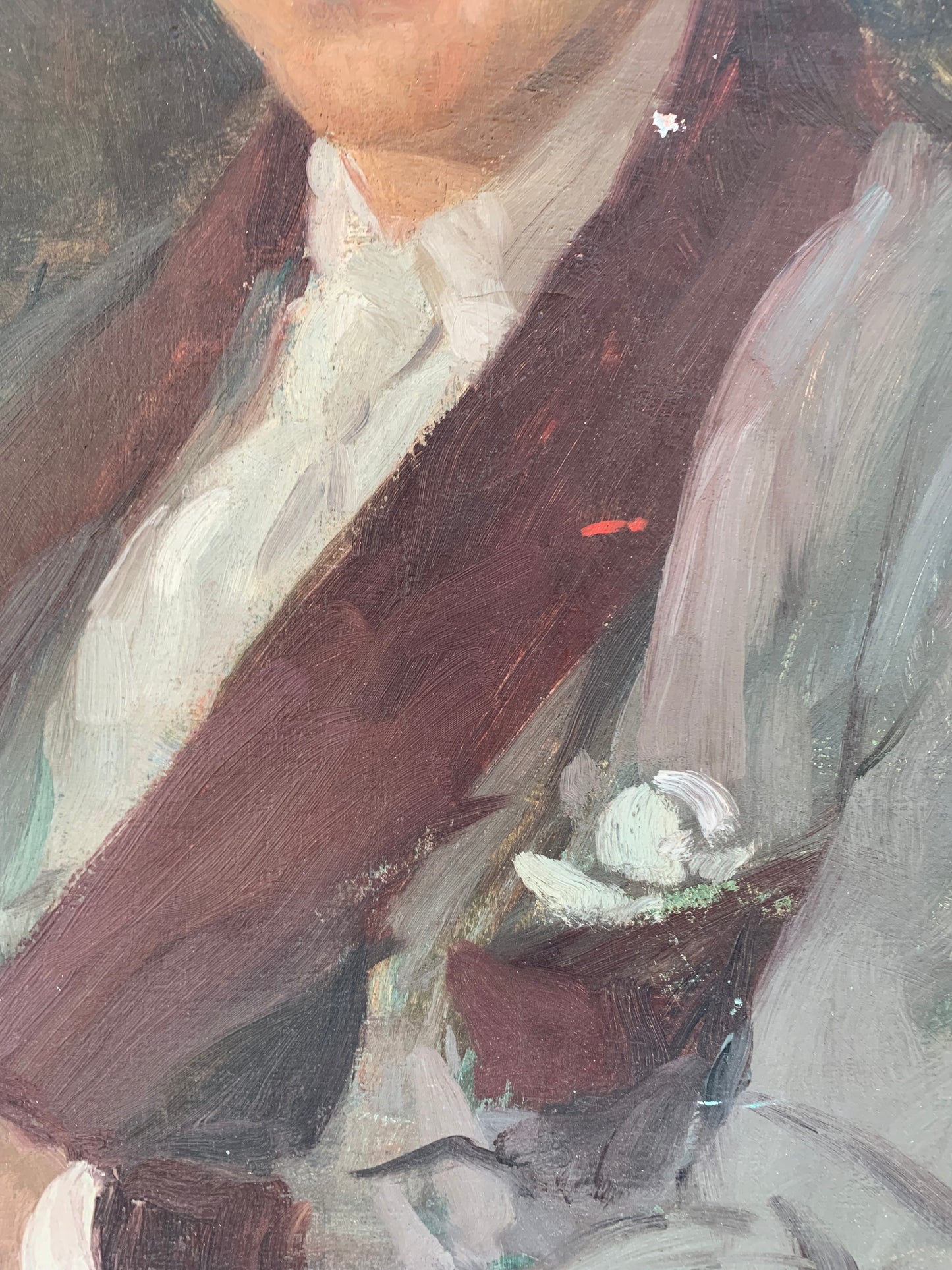 Male Portrait signed Gennaro Befanio (Naples, 1866 - Paris, 1937), Dated 1936