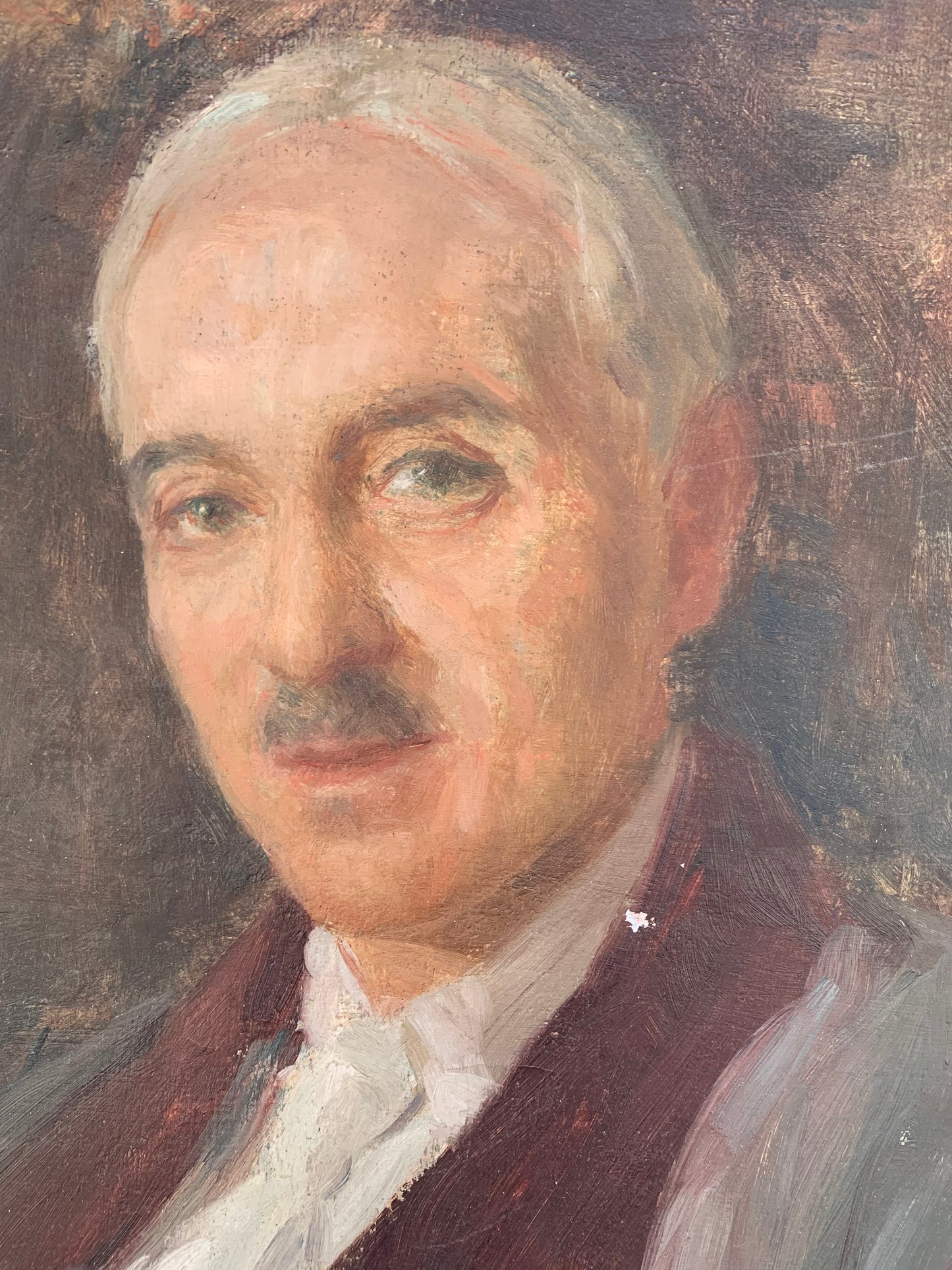 Male Portrait signed Gennaro Befanio (Naples, 1866 - Paris, 1937), Dated 1936