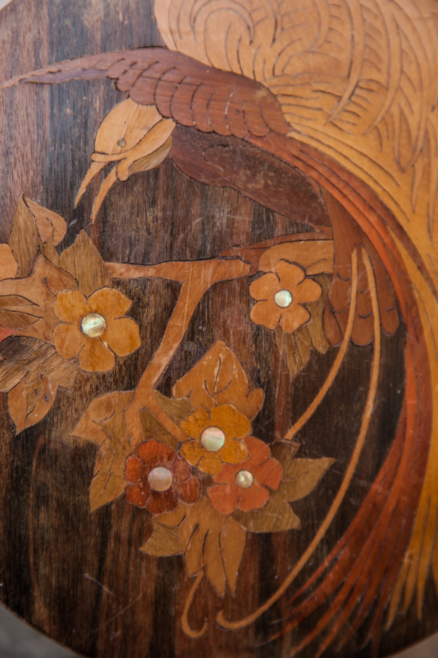 A Banjo. Art Deco Era Musical Instrument With Wood Inlay. Achille Jacomoni.