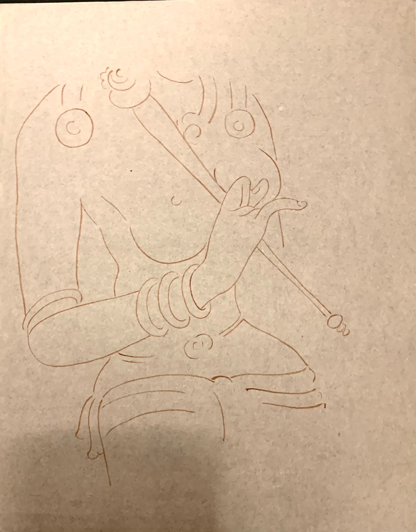 Drawings with Hindu and Buddhist Sri Lankan deities from Anuradhapura and Poḷonnaruwa.