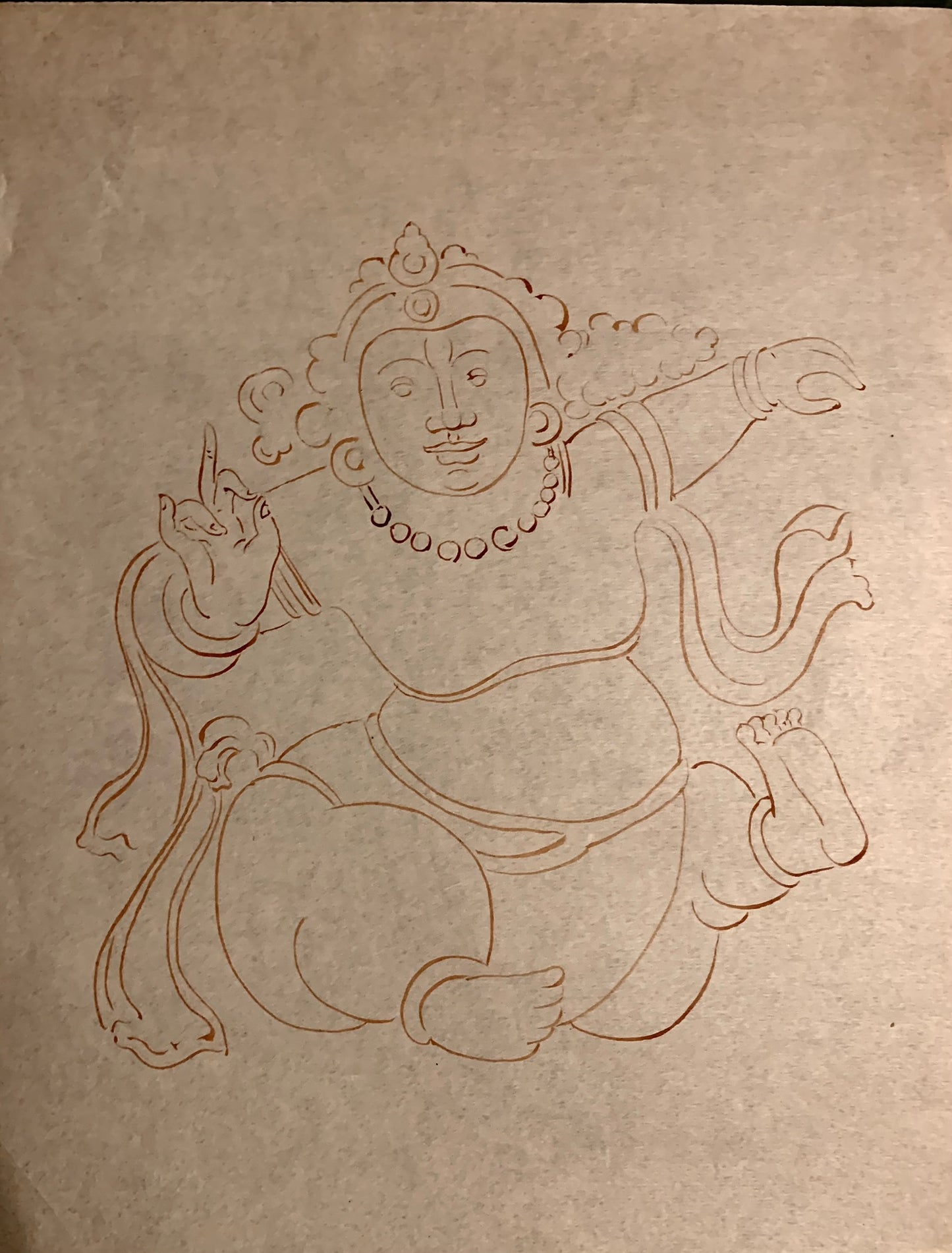 Drawings with Hindu and Buddhist Sri Lankan deities from Anuradhapura and Poḷonnaruwa.