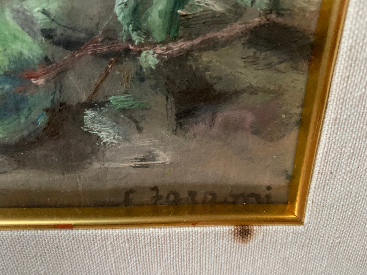 Still Life in Green with Grapes, Plums, Pears, and Mushroom, Enzo Faraoni