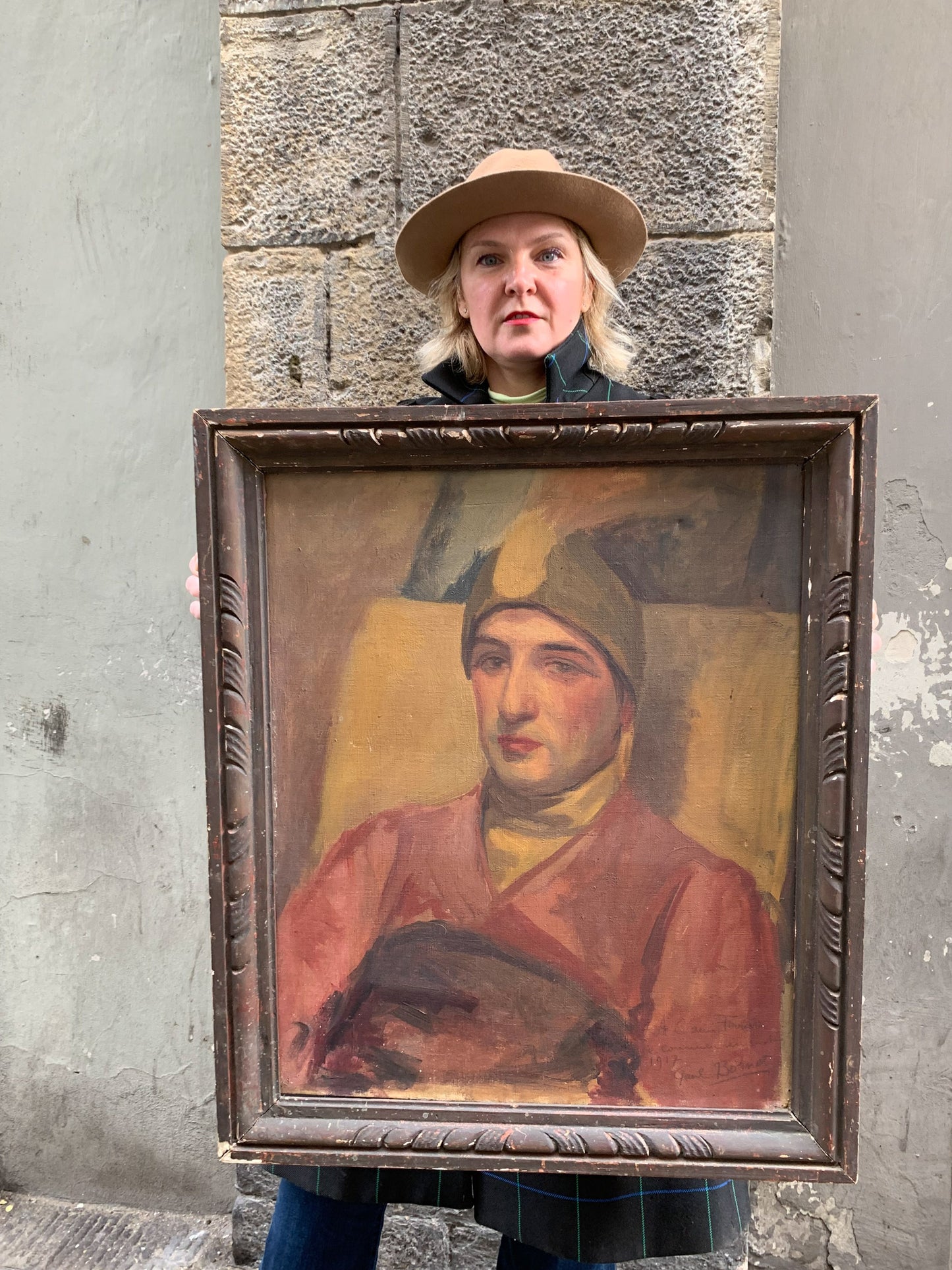 Paul Bornet. Portrait of an Actor or Dancer in Oriental Costume, 1917.