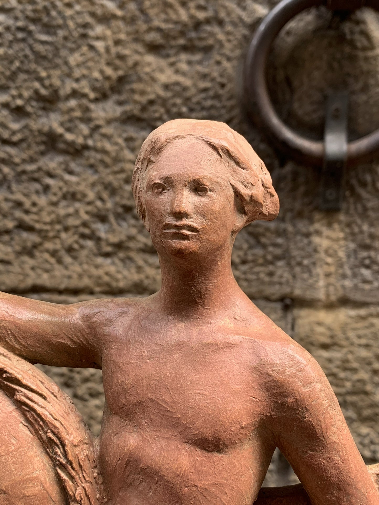 Italic Hero on Horseback, Terracotta sculpture, Giorgio Rossi (1894–1981)