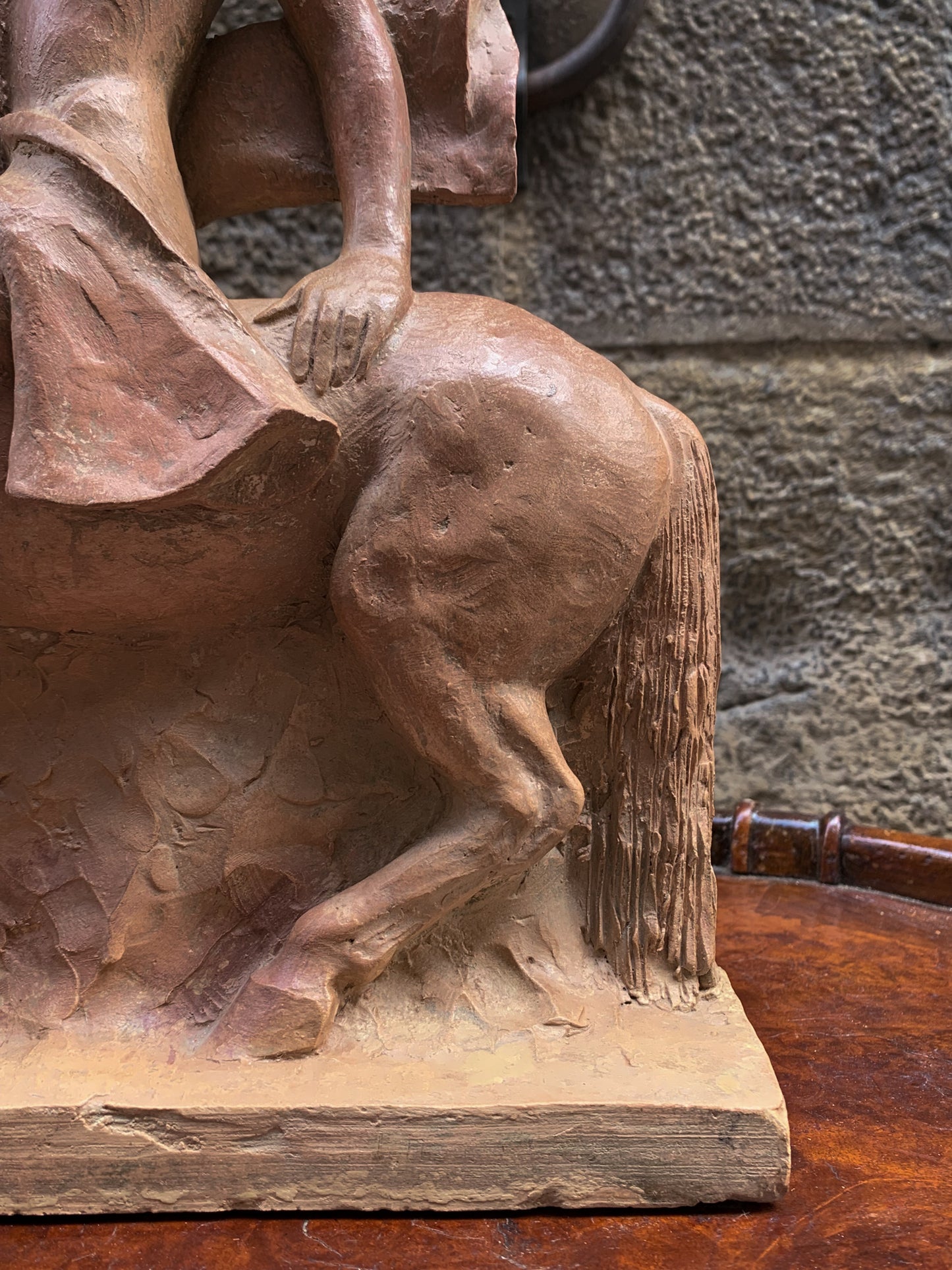 Italic Hero on Horseback, Terracotta sculpture, Giorgio Rossi (1894–1981)