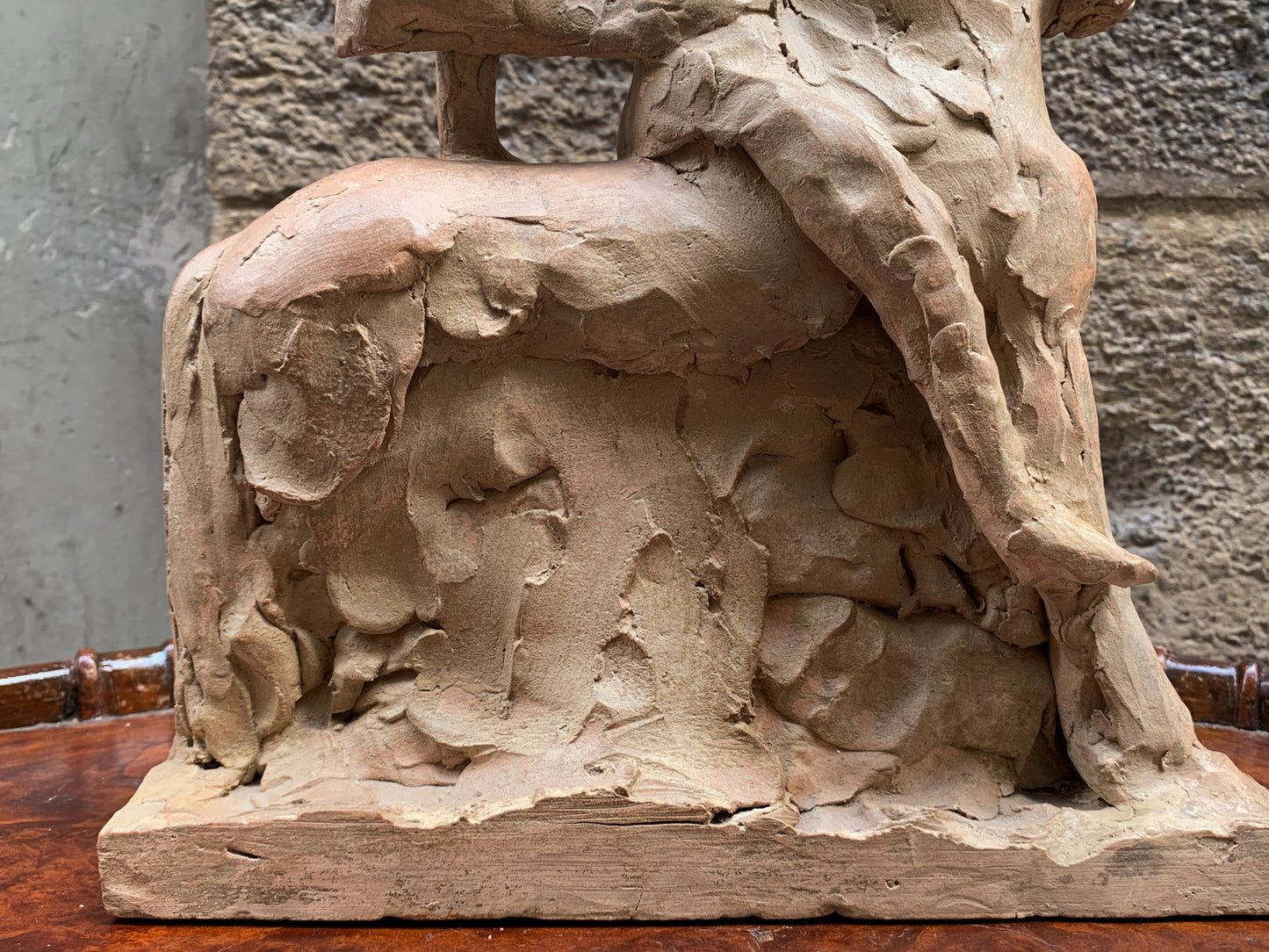 Italic Hero on Horseback, Terracotta sculpture, Giorgio Rossi (1894–1981)