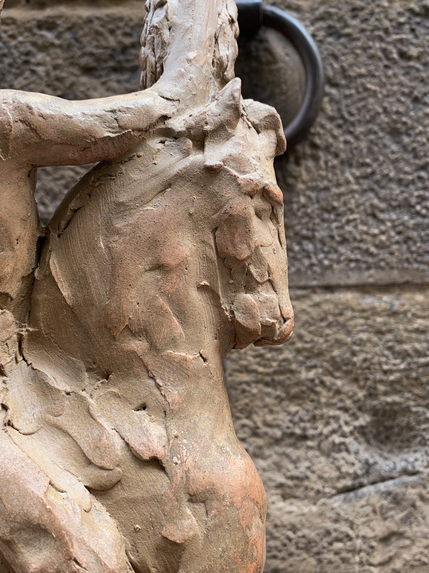 Italic Hero on Horseback, Terracotta sculpture, Giorgio Rossi (1894–1981)