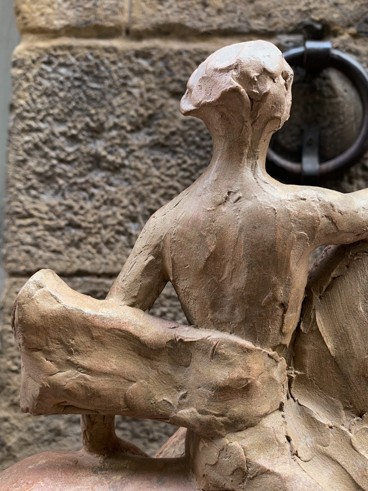 Italic Hero on Horseback, Terracotta sculpture, Giorgio Rossi (1894–1981)