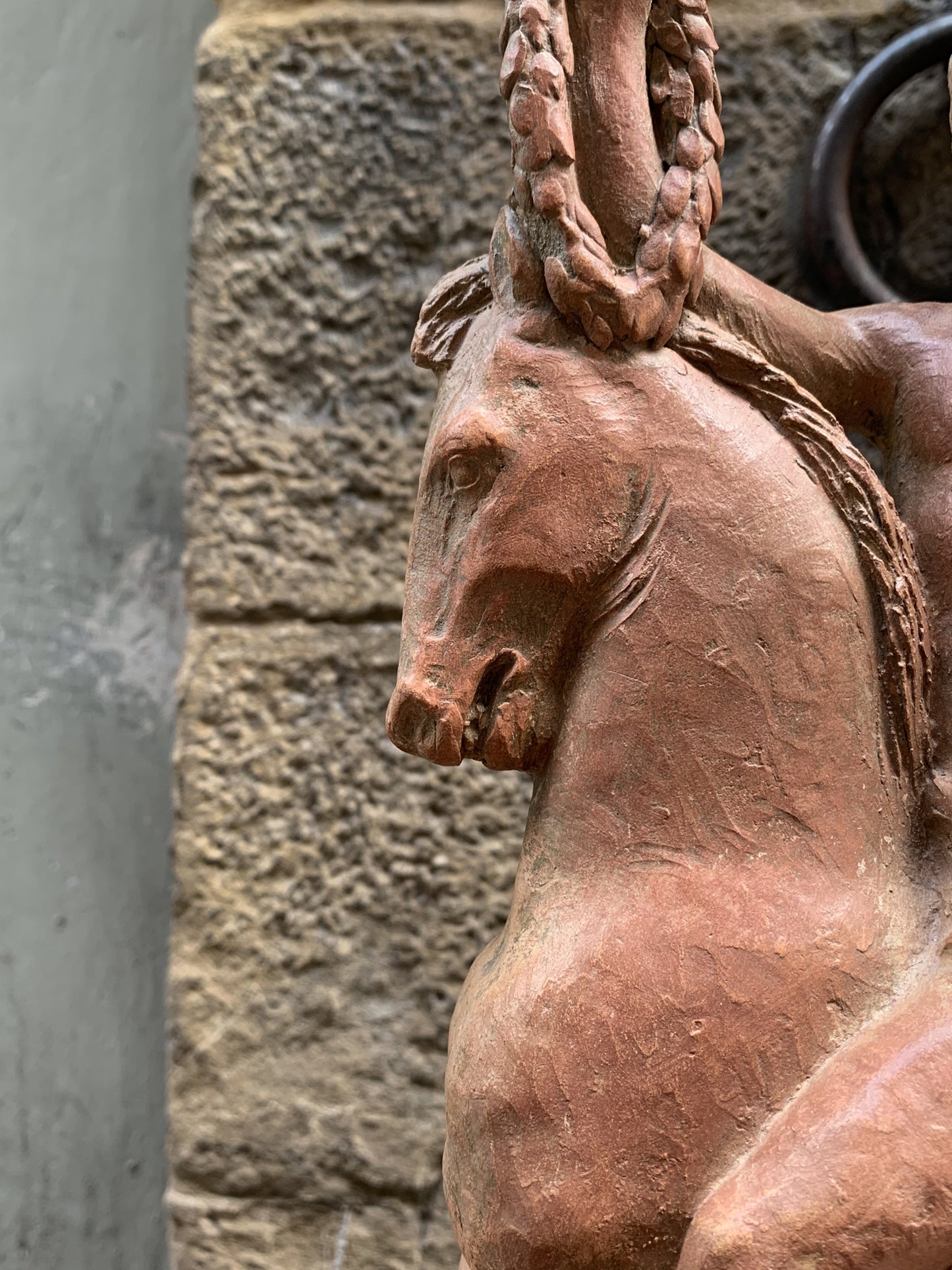 Italic Hero on Horseback, Terracotta sculpture, Giorgio Rossi (1894–1981)