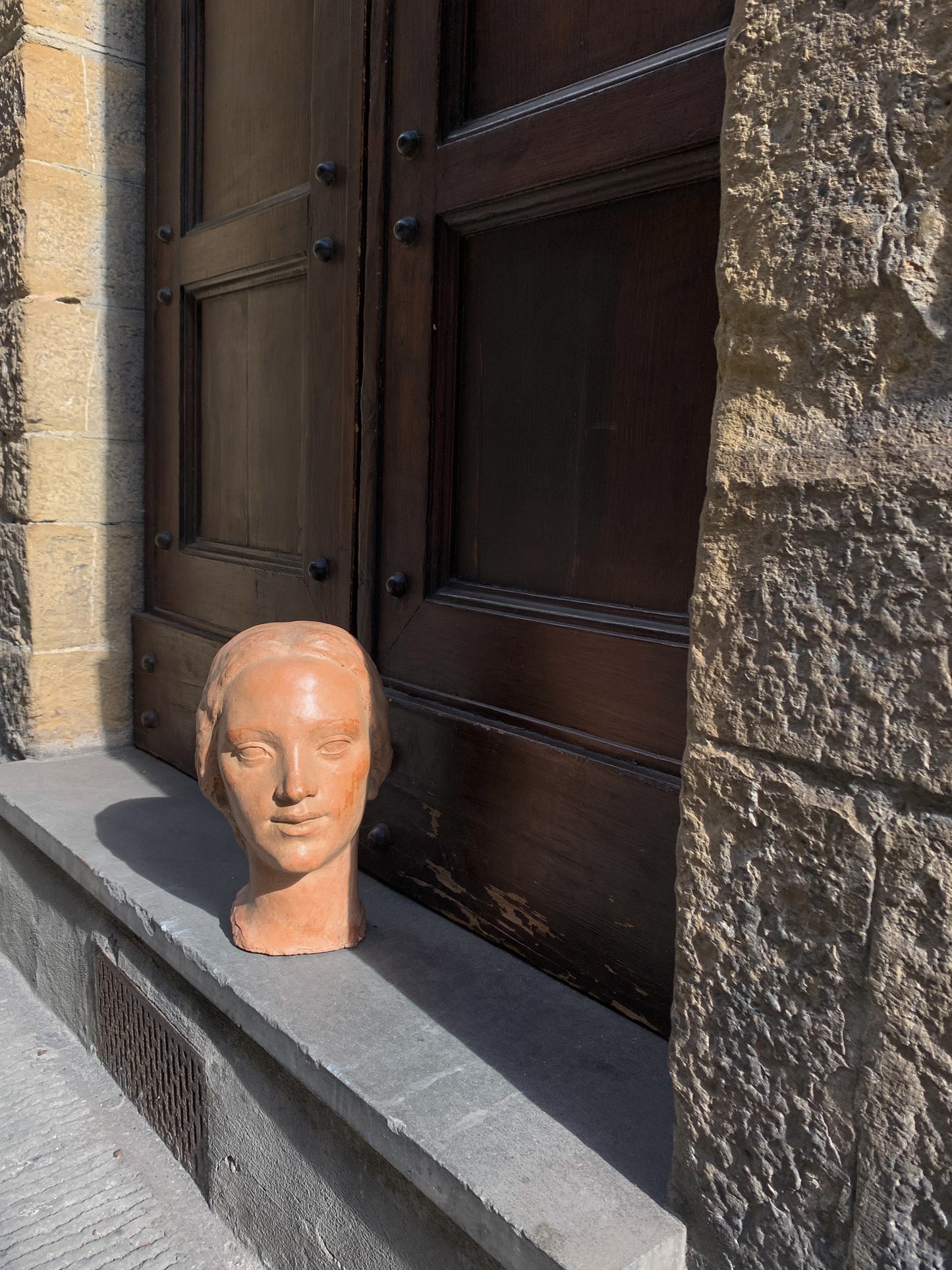 Woman's head, terracotta, 1930s-40s, Giorgio Rossi (1894-1981), Tuscan Sculptor.