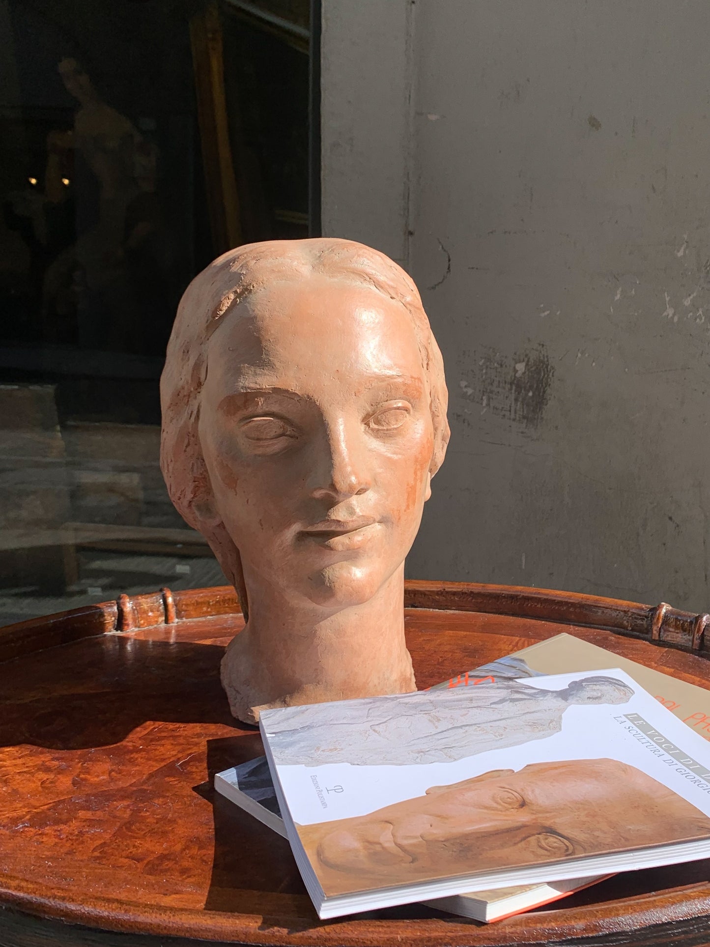 Woman's head, terracotta, 1930s-40s, Giorgio Rossi (1894-1981), Tuscan Sculptor.