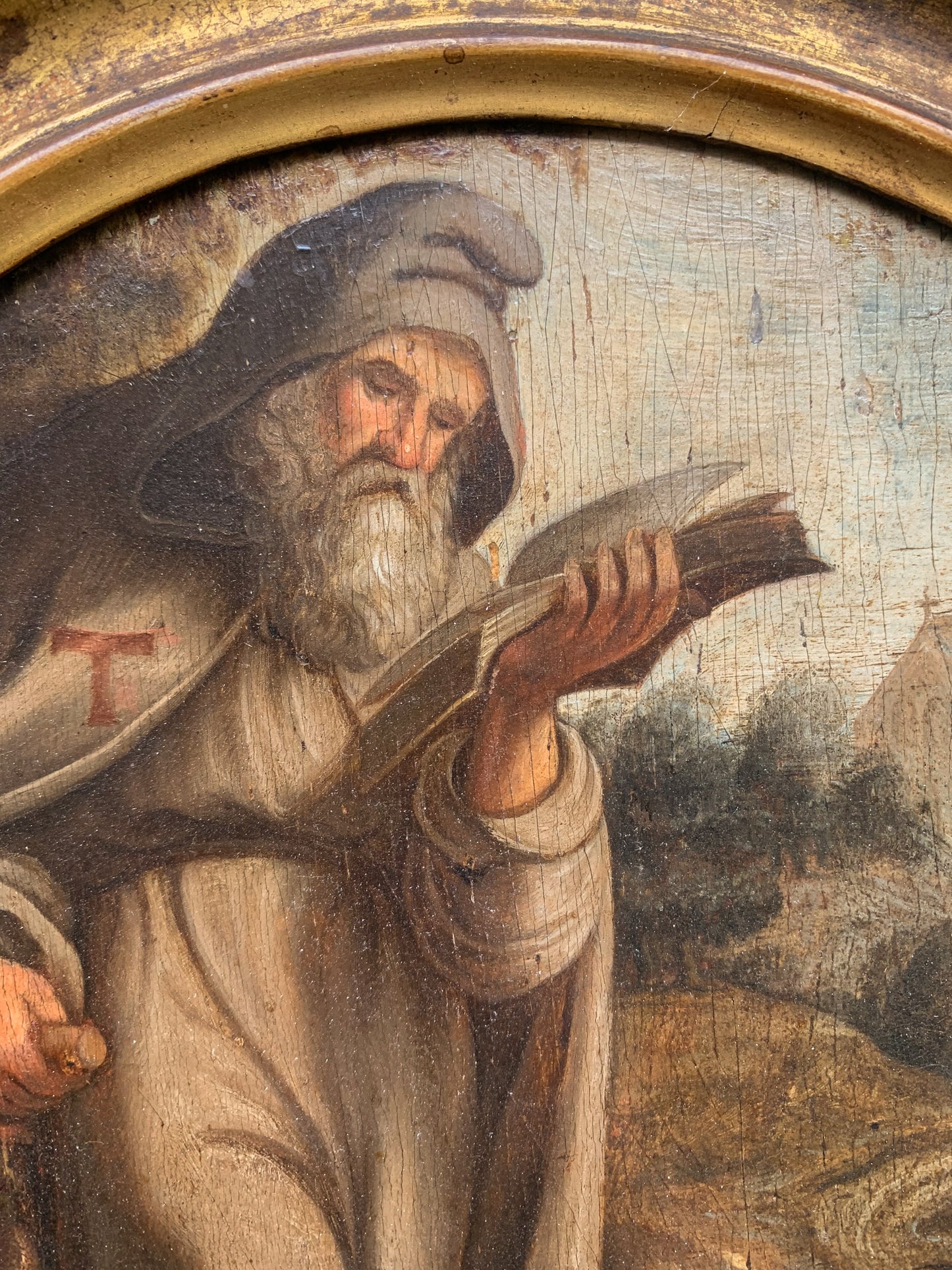 Saint Anthony the Abbot in a Natural Landscape – Flemish School, late 16th – early 17th century