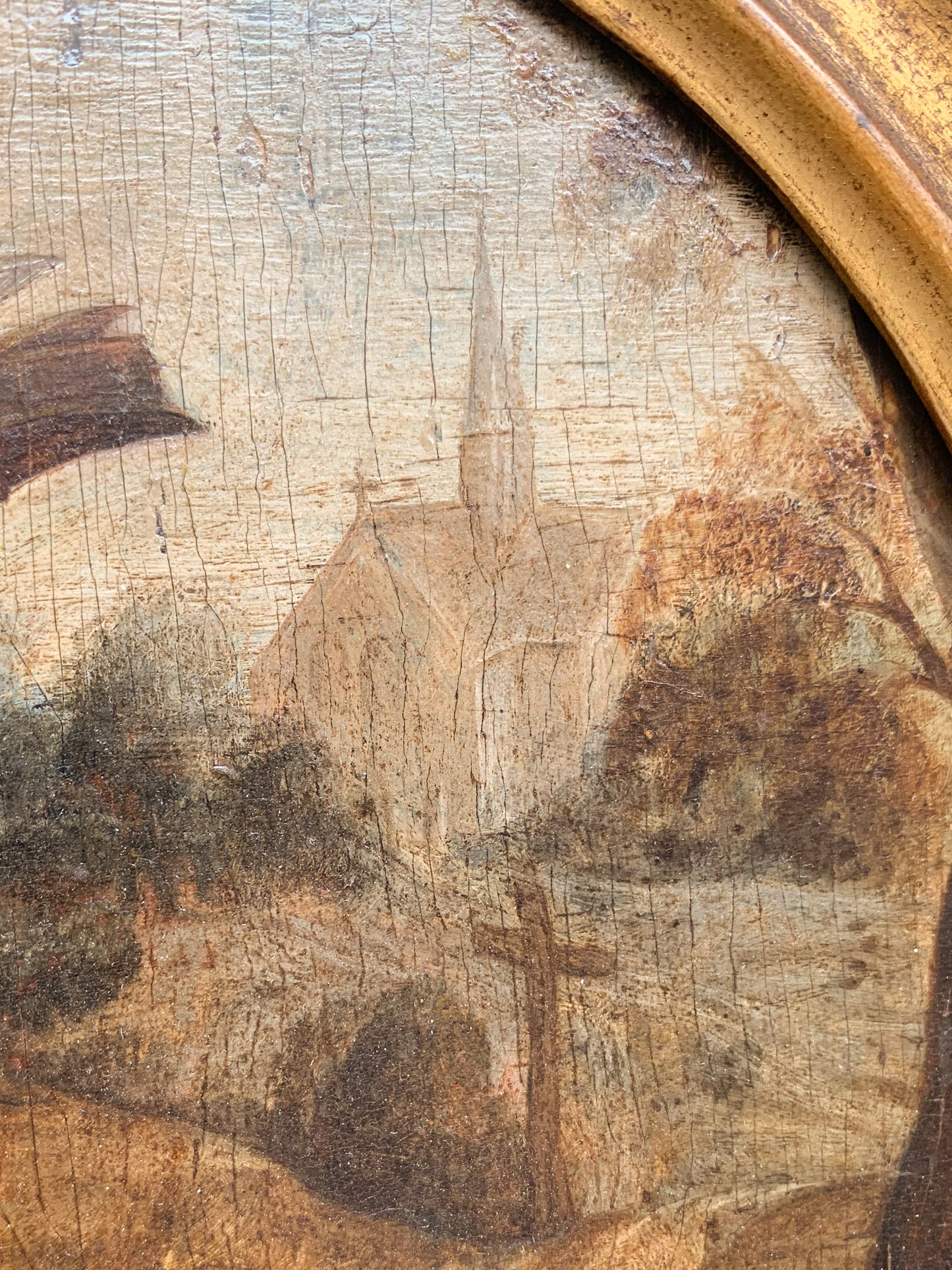 Saint Anthony the Abbot in a Natural Landscape – Flemish School, late 16th – early 17th century