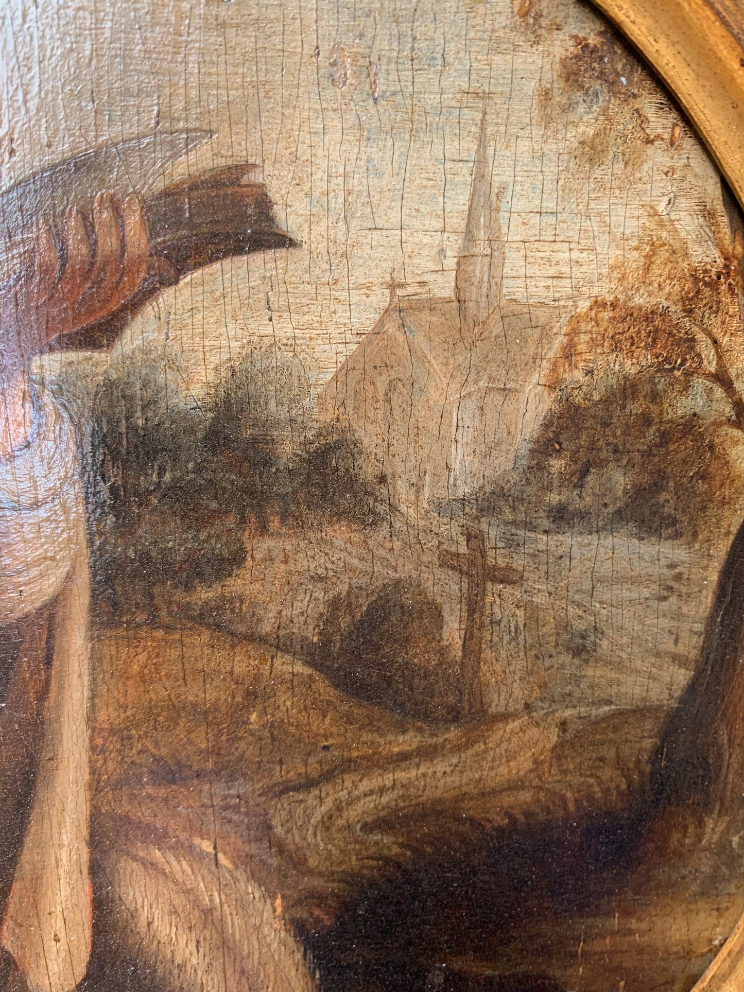 Saint Anthony the Abbot in a Natural Landscape – Flemish School, late 16th – early 17th century