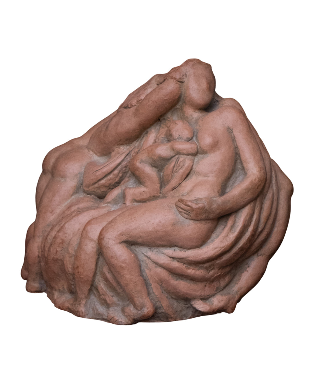 Entangled bodies, terracotta, 1942, Giorgio Rossi (1894-1981), Tuscan Sculptor.