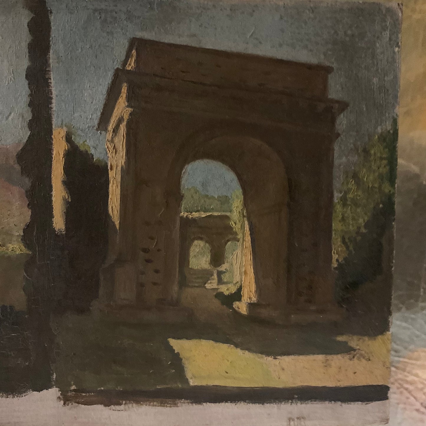 Palladio Arches In The Park. Sketches With Architecture. Late XIX Century.