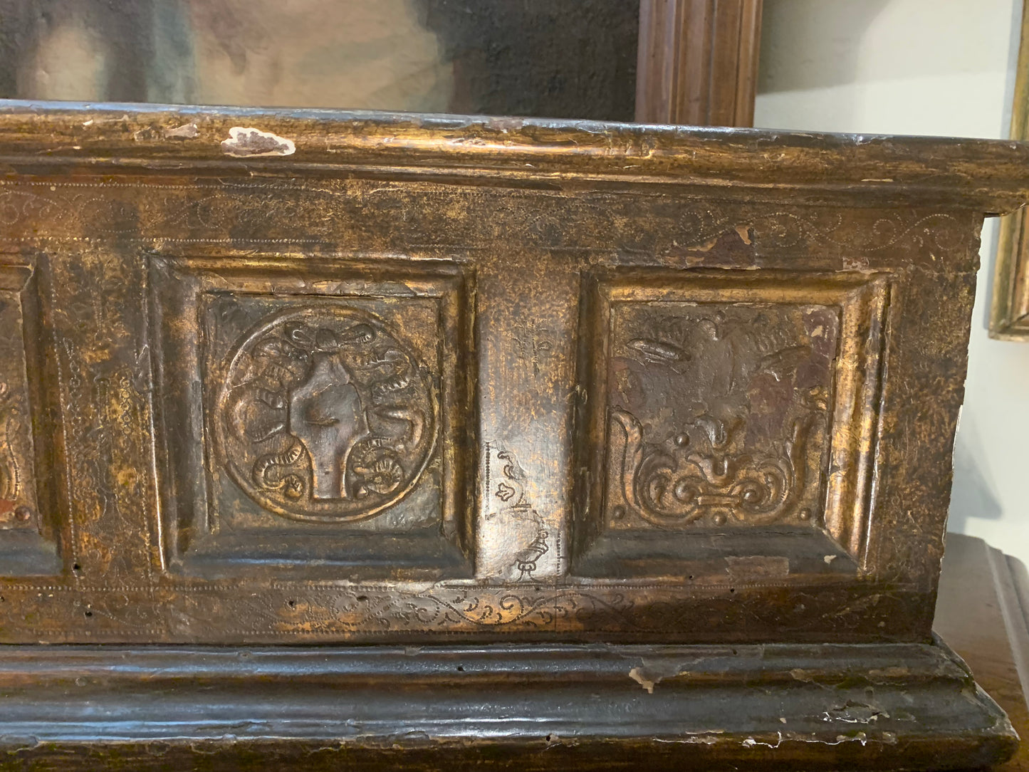 Renaissance-style casket with later period workmanship.
