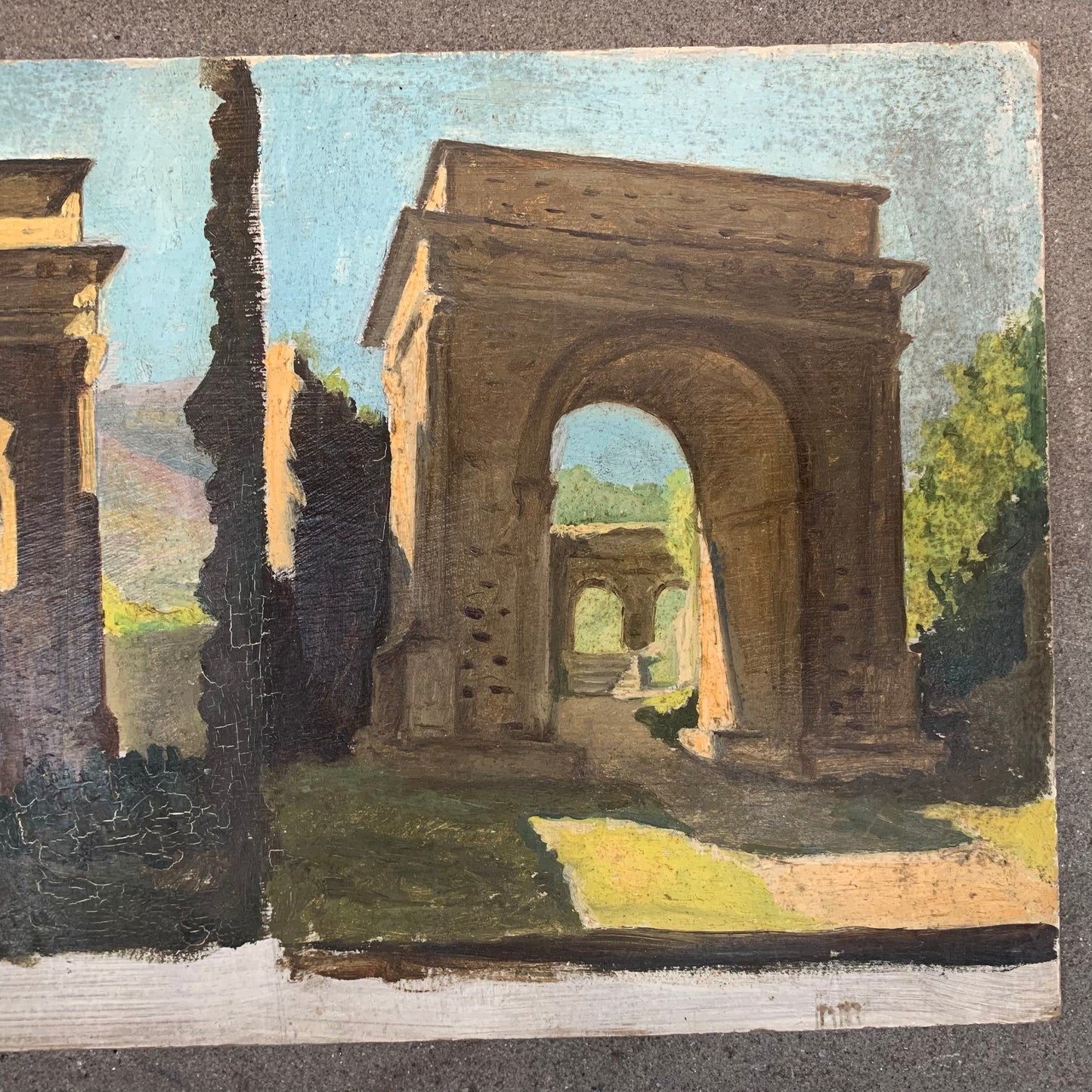 Palladio Arches In The Park. Sketches With Architecture. Late XIX Century.