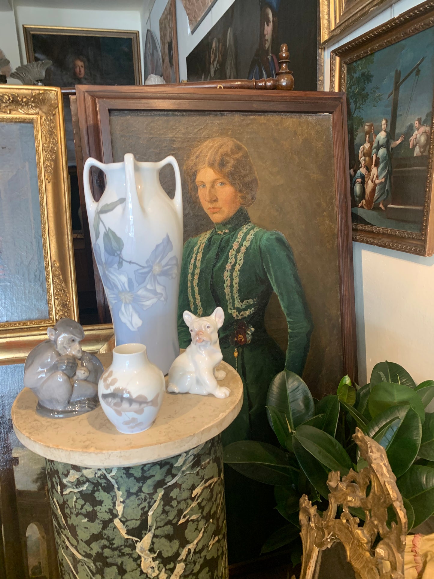 Royal Copenhagen Art Nouveau small vase. Circa 1900