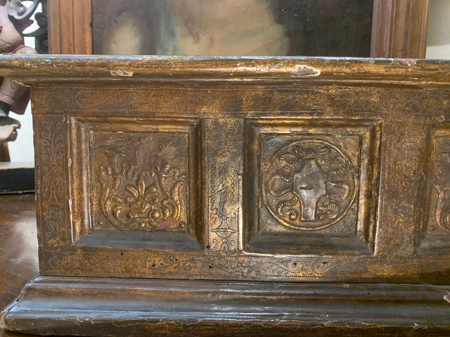 Renaissance-style casket with later period workmanship.