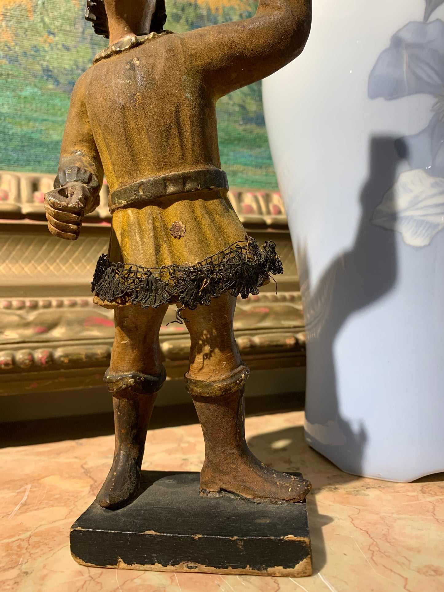 Small Sculpture Of The King Of The Nativity Scene. Italy.